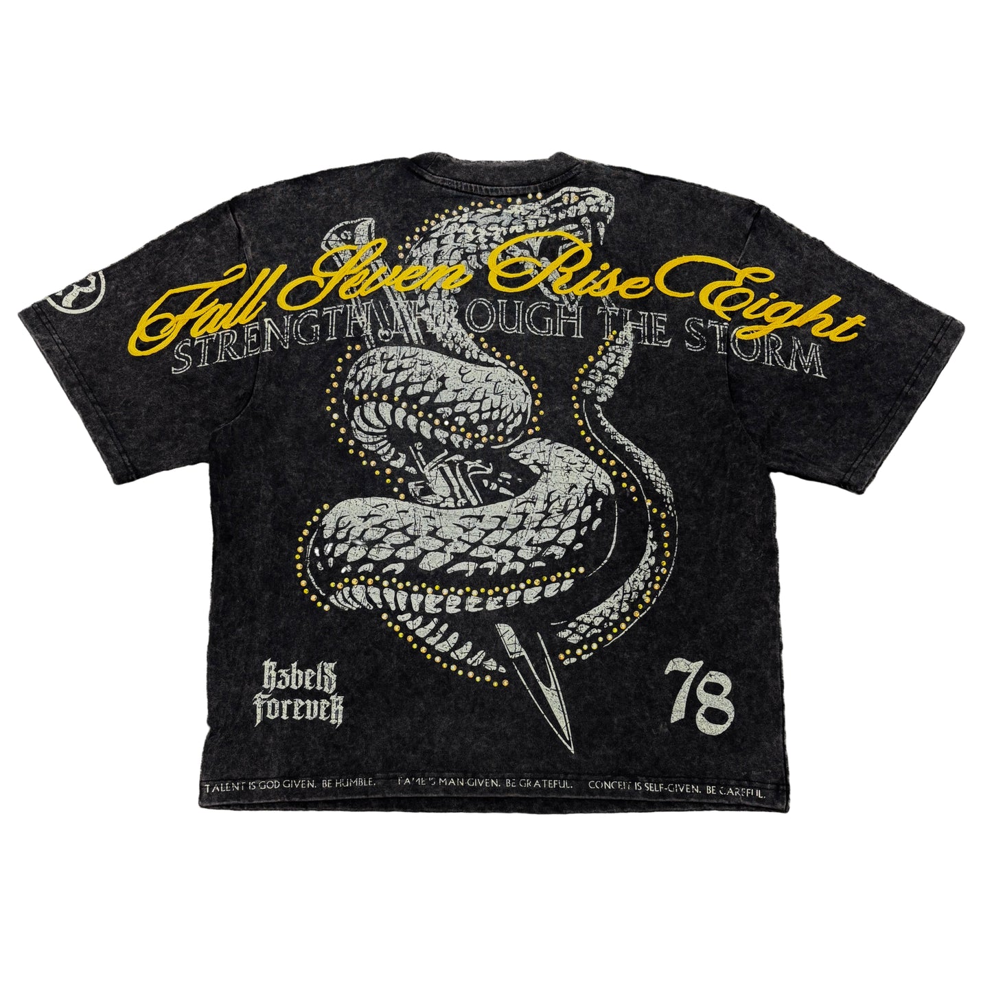 R3BEL Strength Through The Storm Crop T-shirt