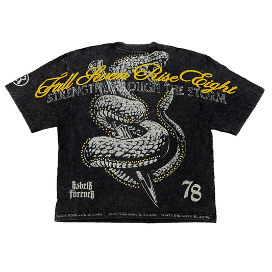 R3BEL Strength Through The Storm Crop T-shirt