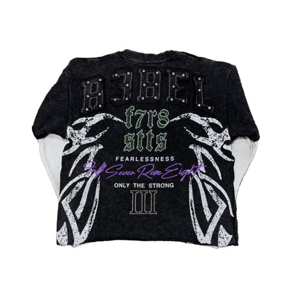 R3BEL F7R8 Crop Long Sleeve T-shirt