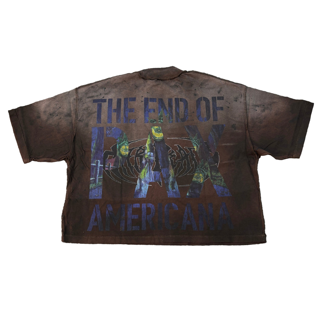 RARE PEACE Bad Habit Graphic Crop T-shirt