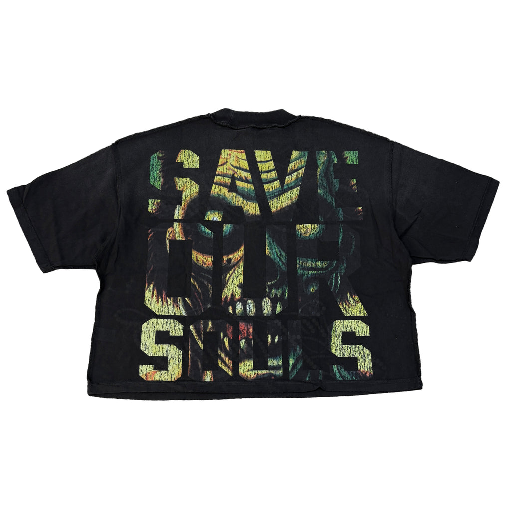 RARE PEACE Save Our Souls Graphic Crop T-shirt