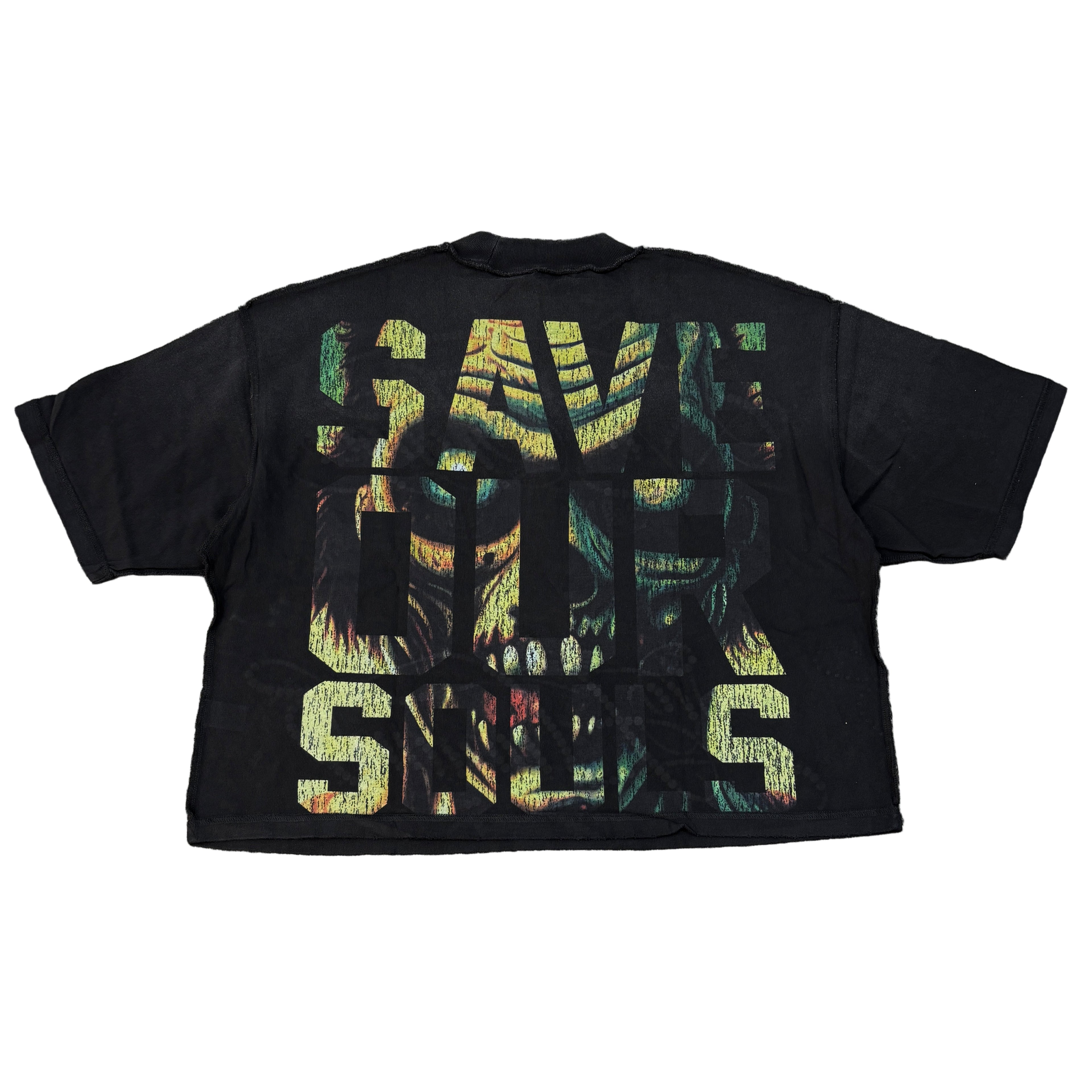 RARE PEACE Save Our Souls Graphic Crop T-shirt