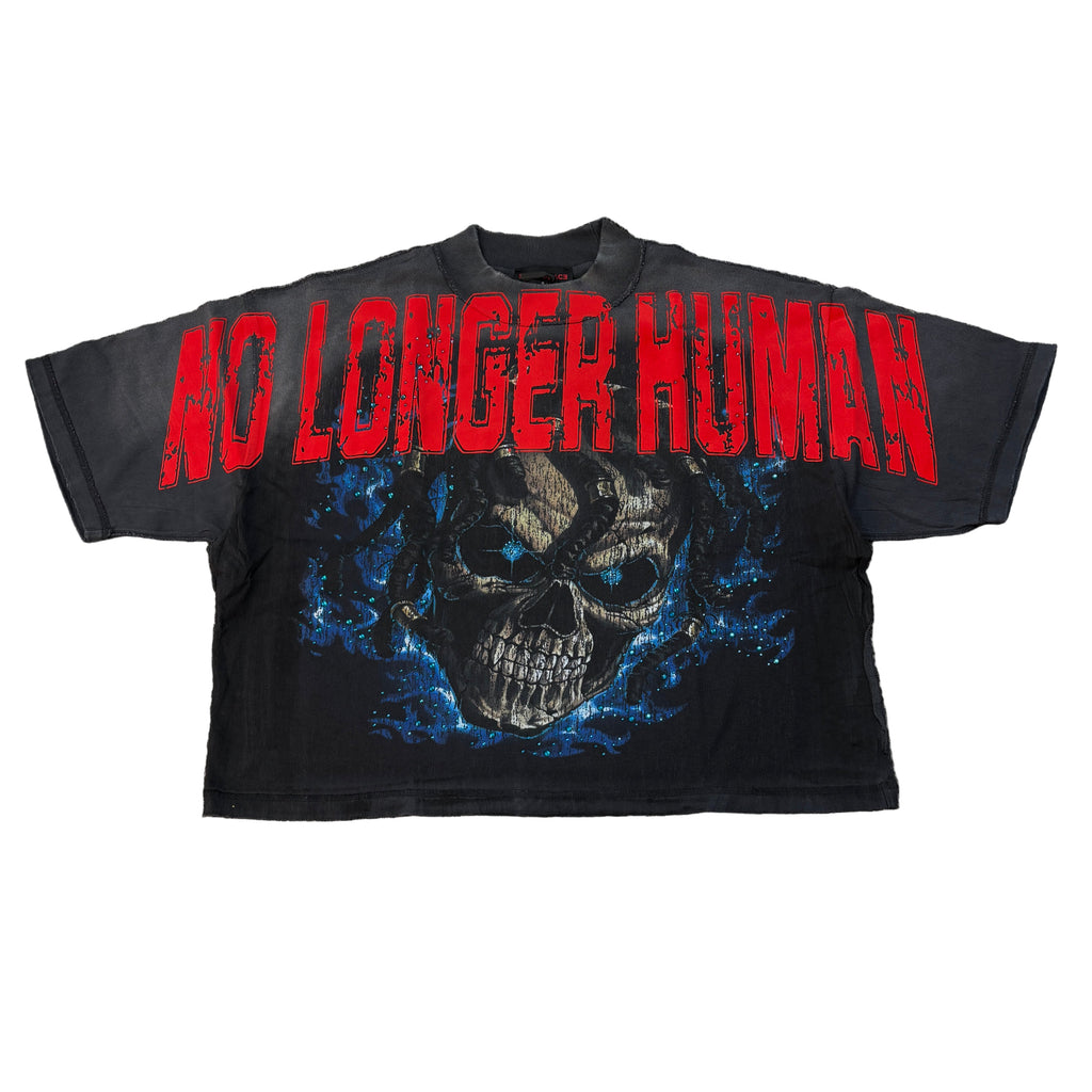 RARE PEACE No Longer Human Graphic Crop T-shirt