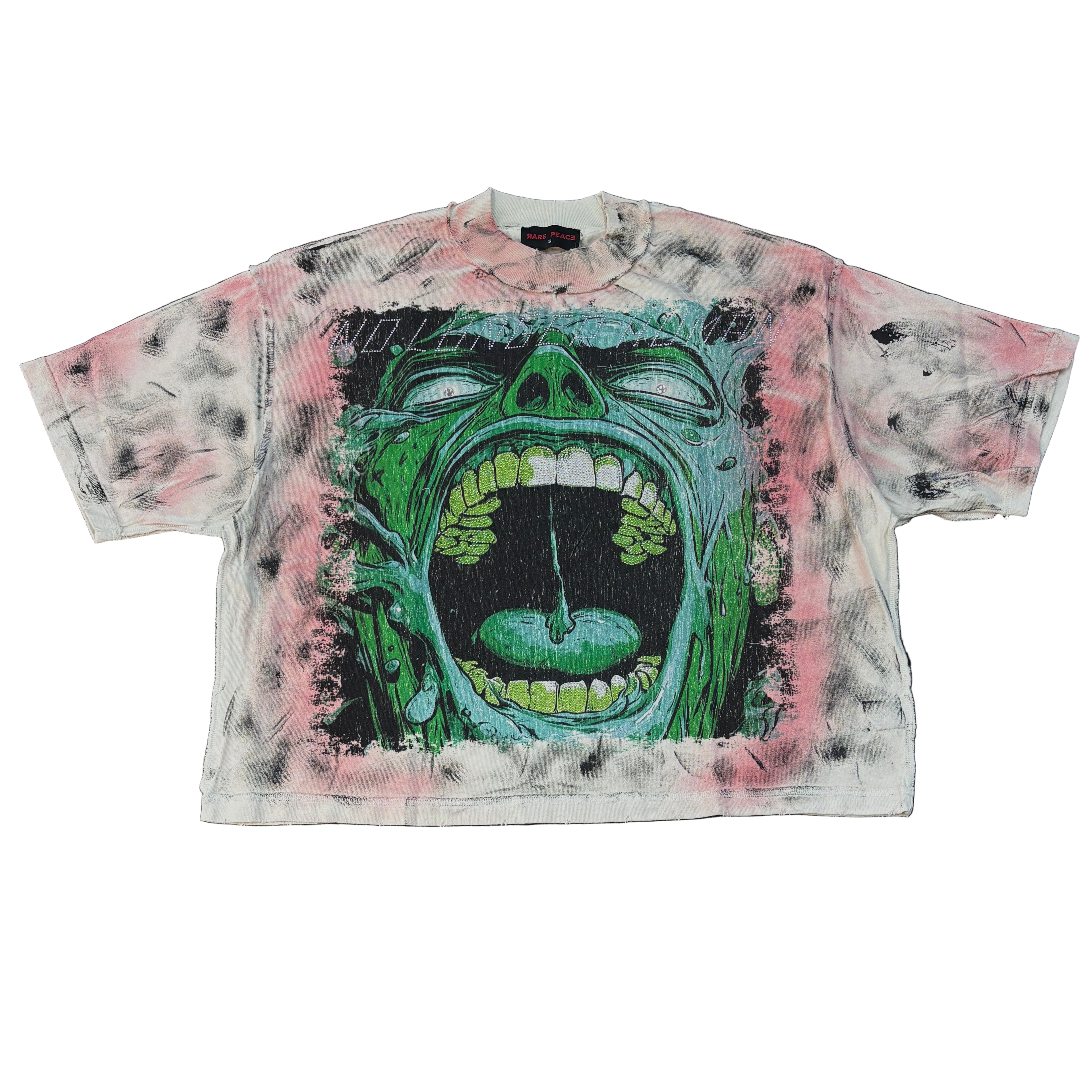 RARE PEACE Enraged Graphic Crop T-shirt