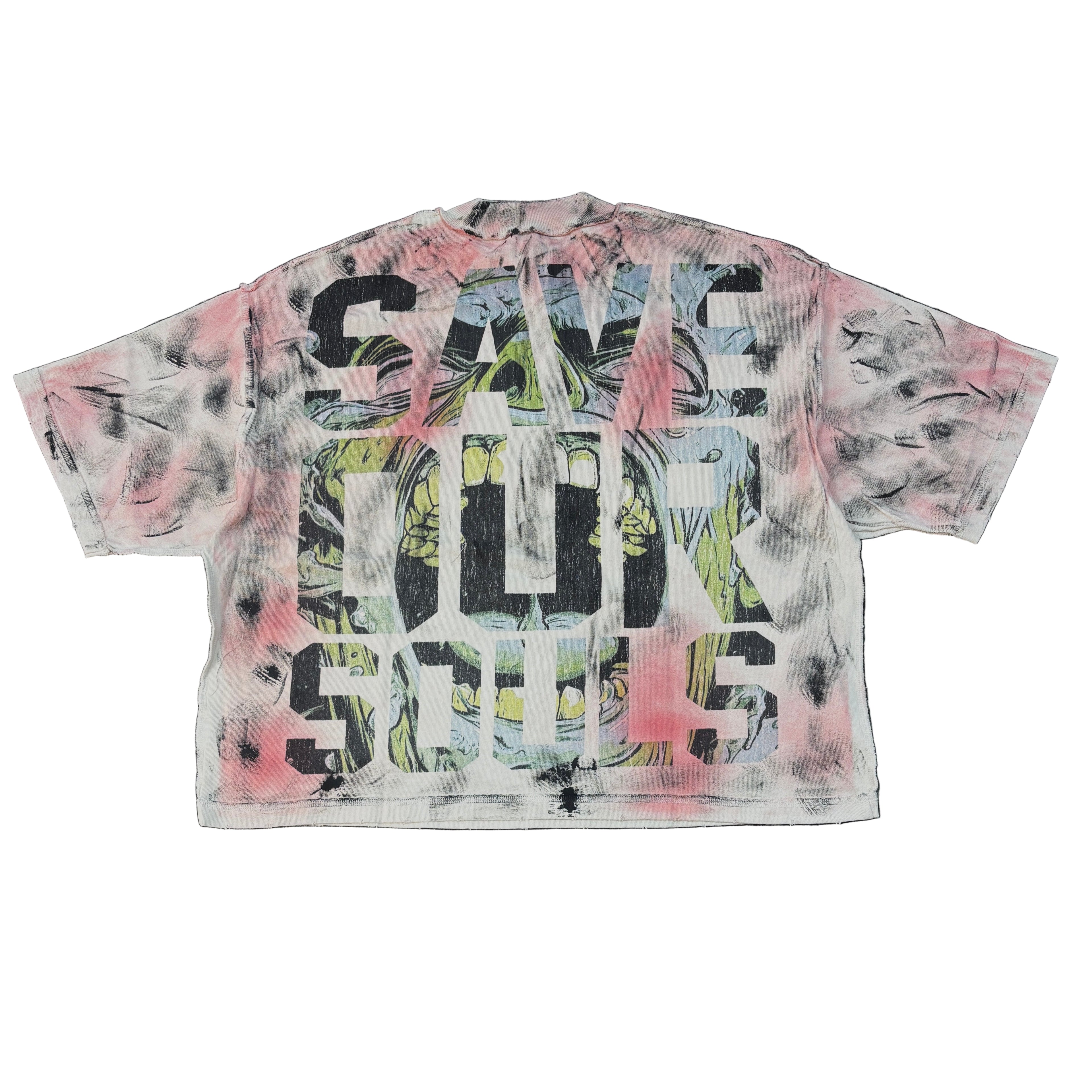 RARE PEACE Enraged Graphic Crop T-shirt