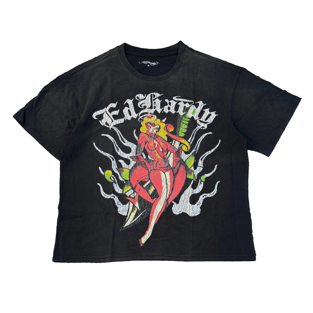 ED HARDY Evil Love Boxy Tee