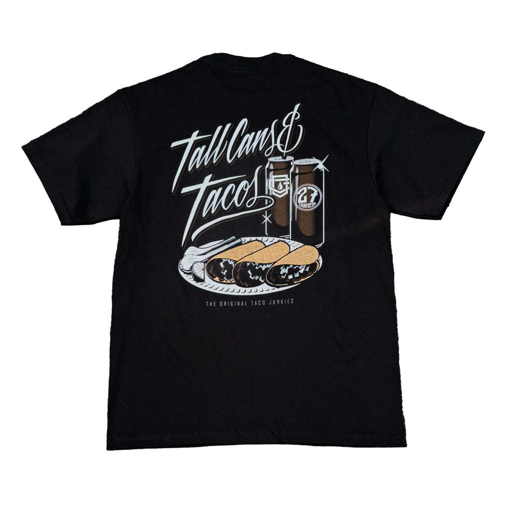 OG FAMILY Tall Cans & Tacos Graphic Print T-Shirt