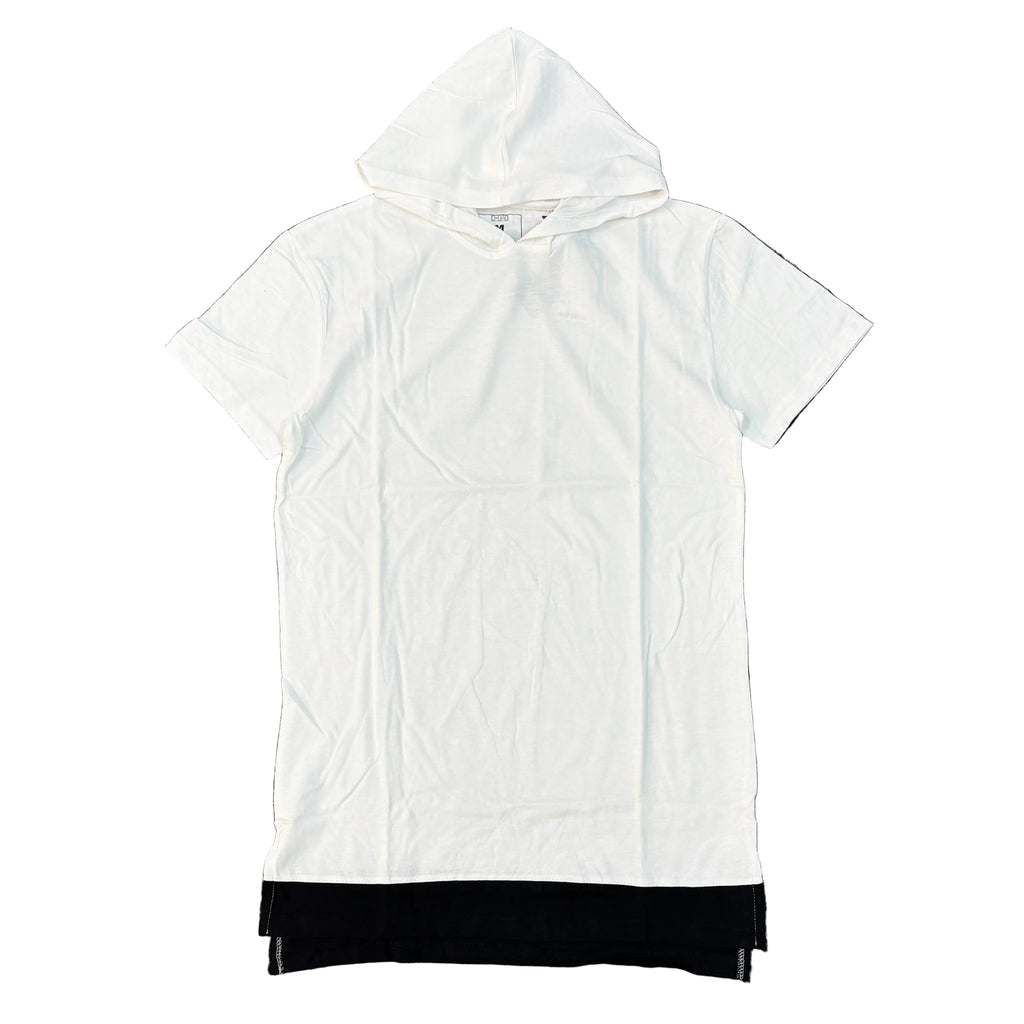 HENRY&WILLIAM Round Hem T-shirt With Hood
