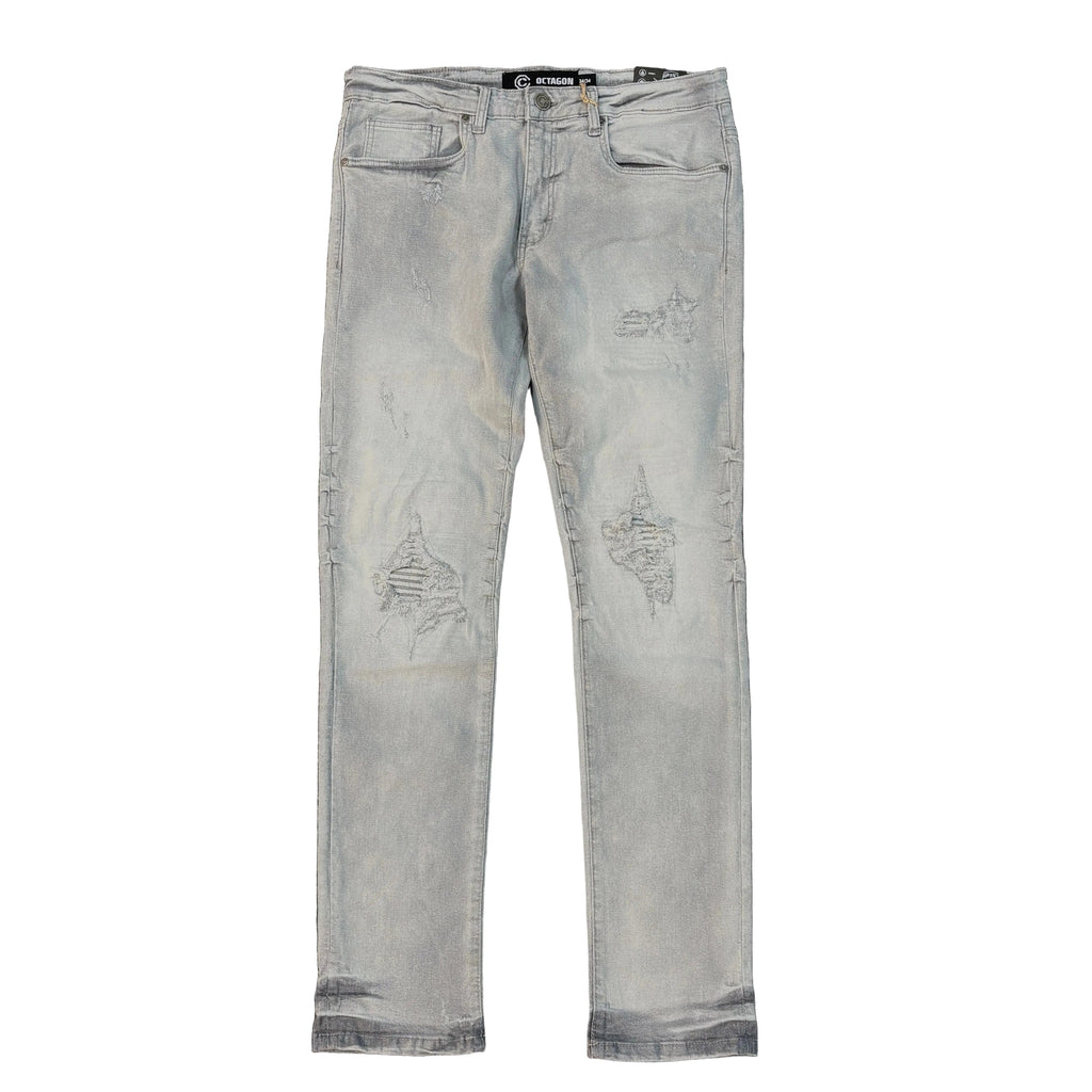 OCTAGON Rip & Repair Jeans