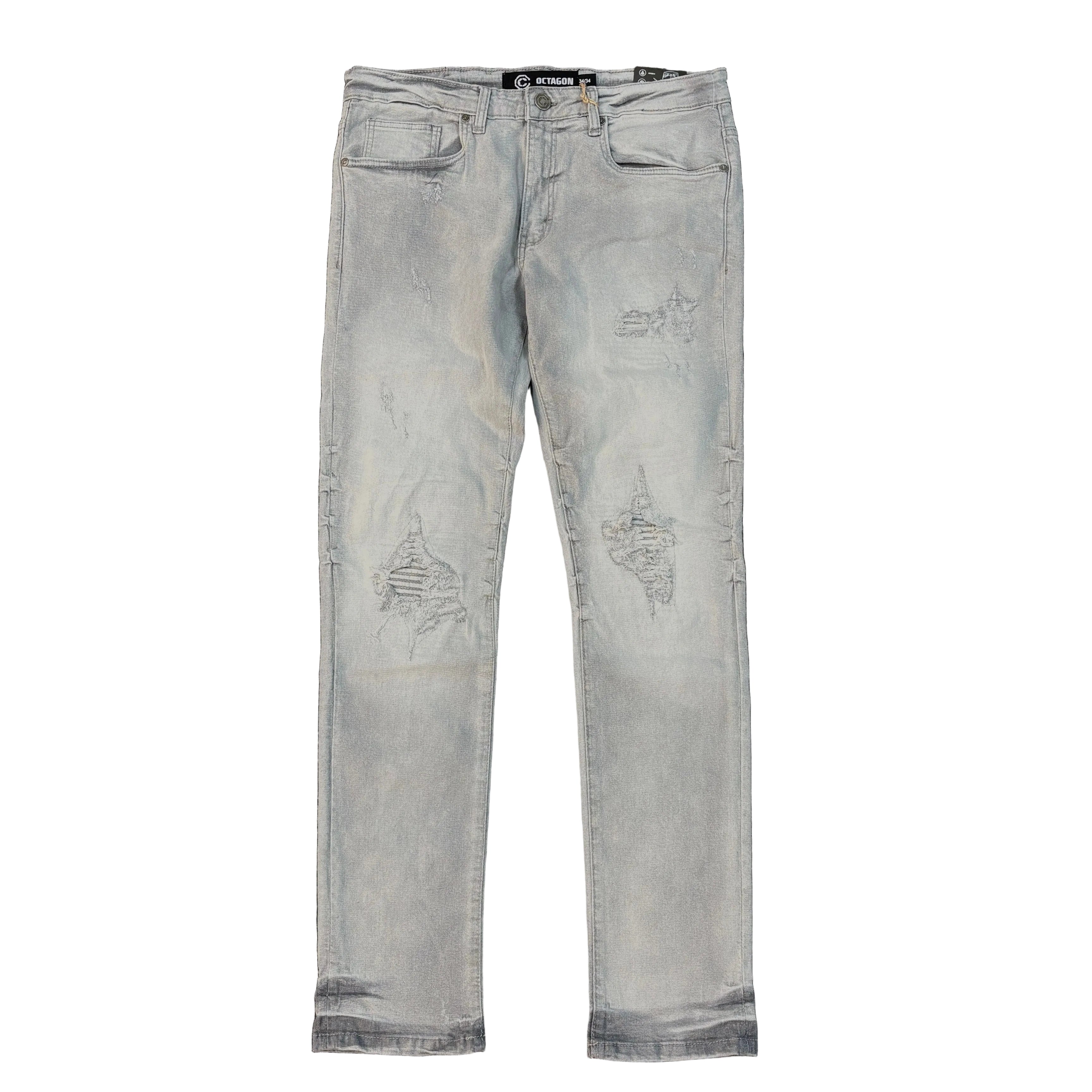OCTAGON Rip & Repair Jeans