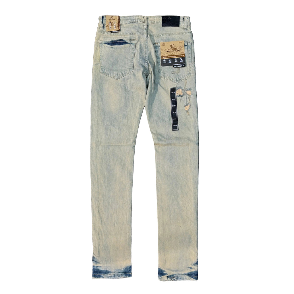 OCTAGON Skinny Rip Jeans
