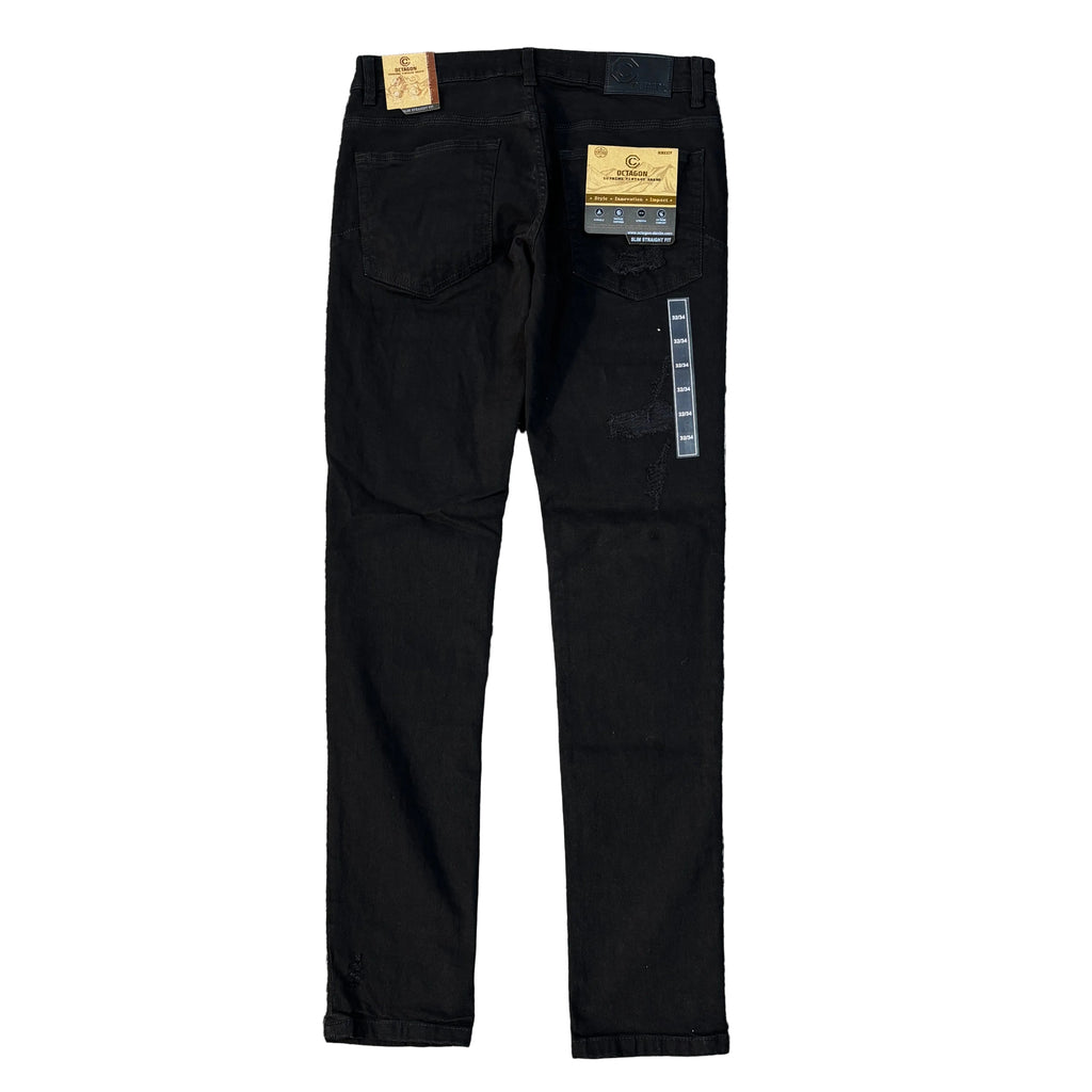 OCTAGON Skinny Rip Jeans