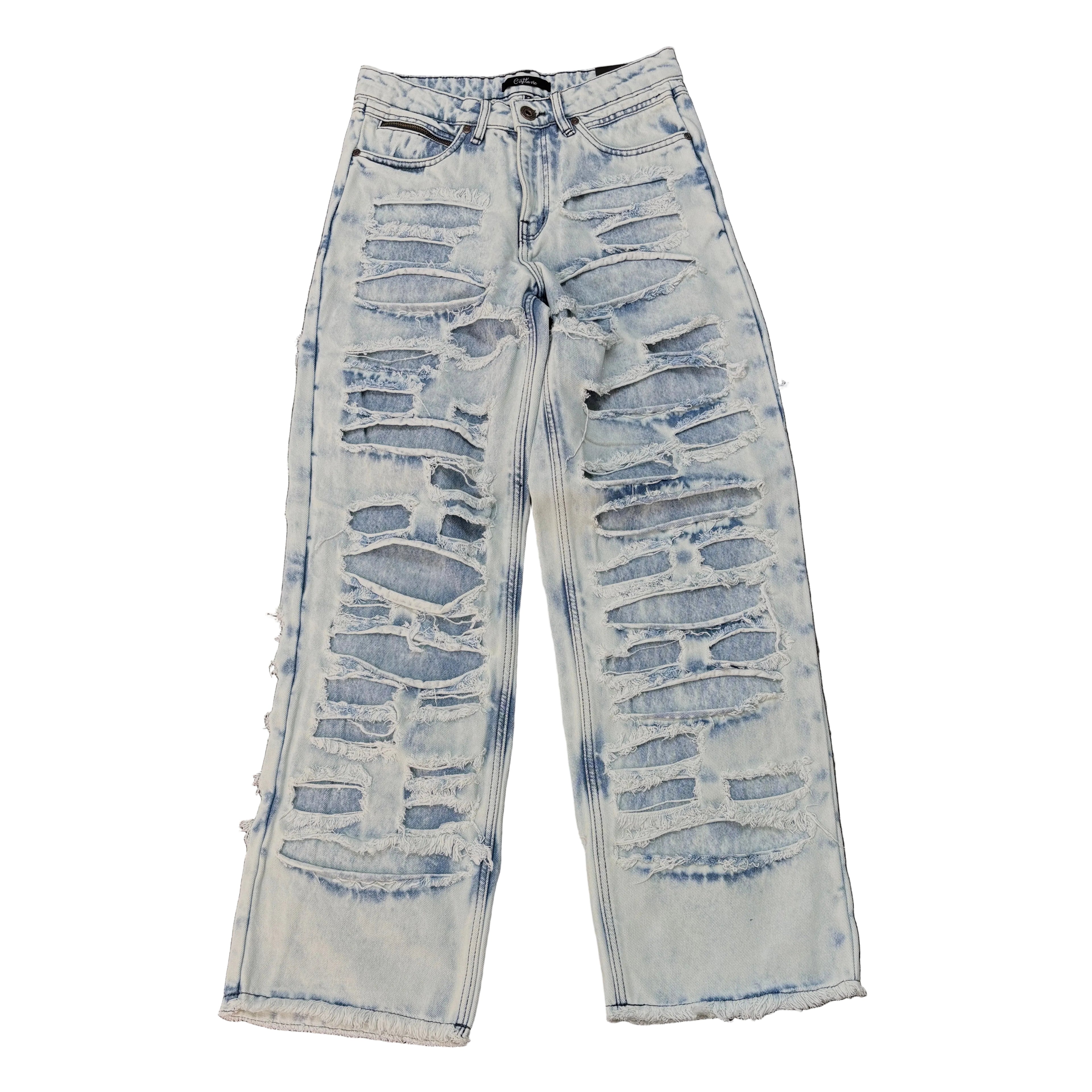 KINDRED Wide Fit Ripped Jeans