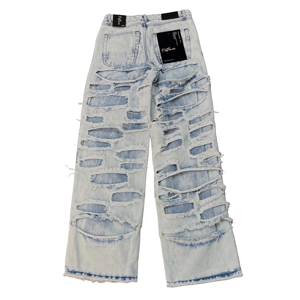 KINDRED Wide Fit Ripped Jeans
