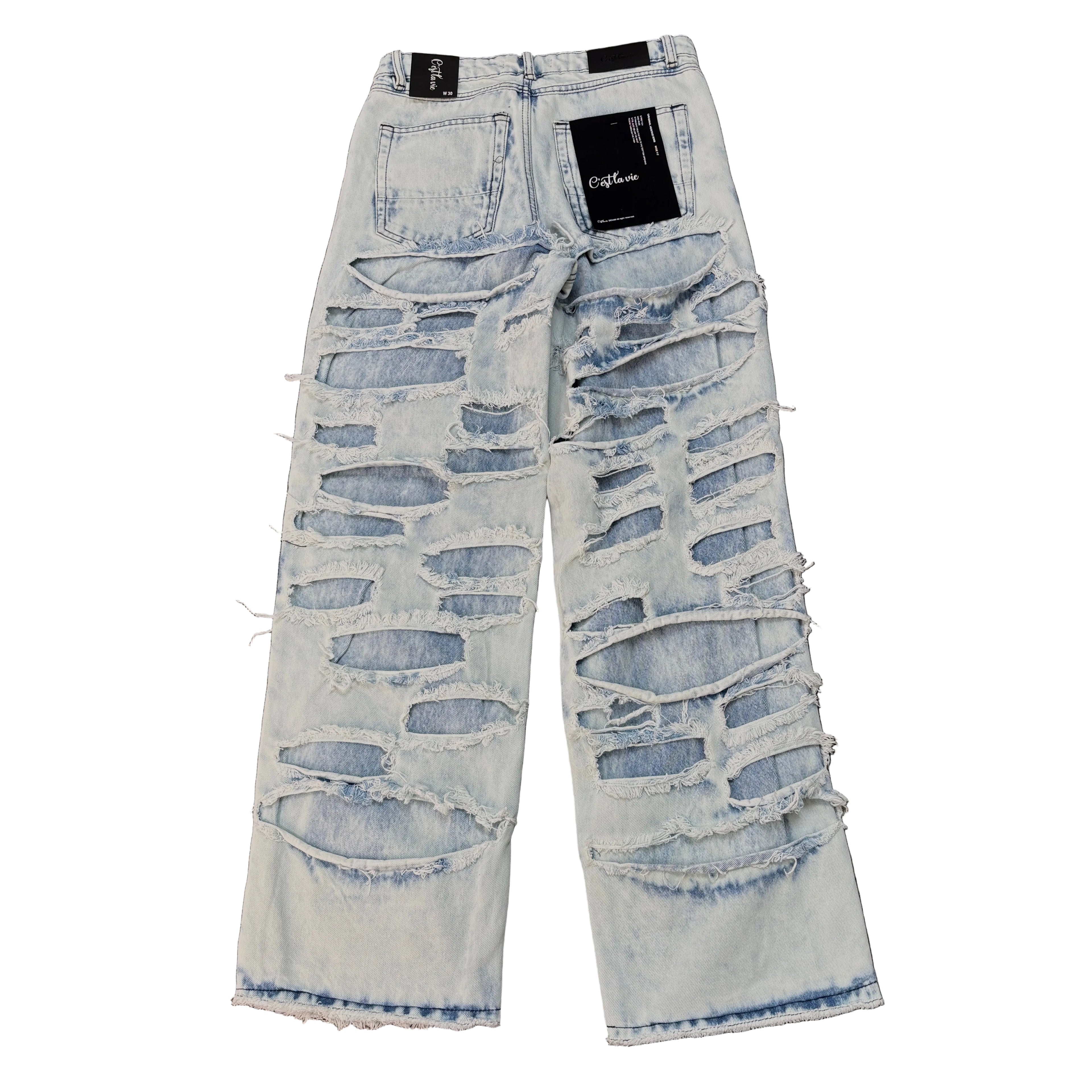 KINDRED Wide Fit Ripped Jeans