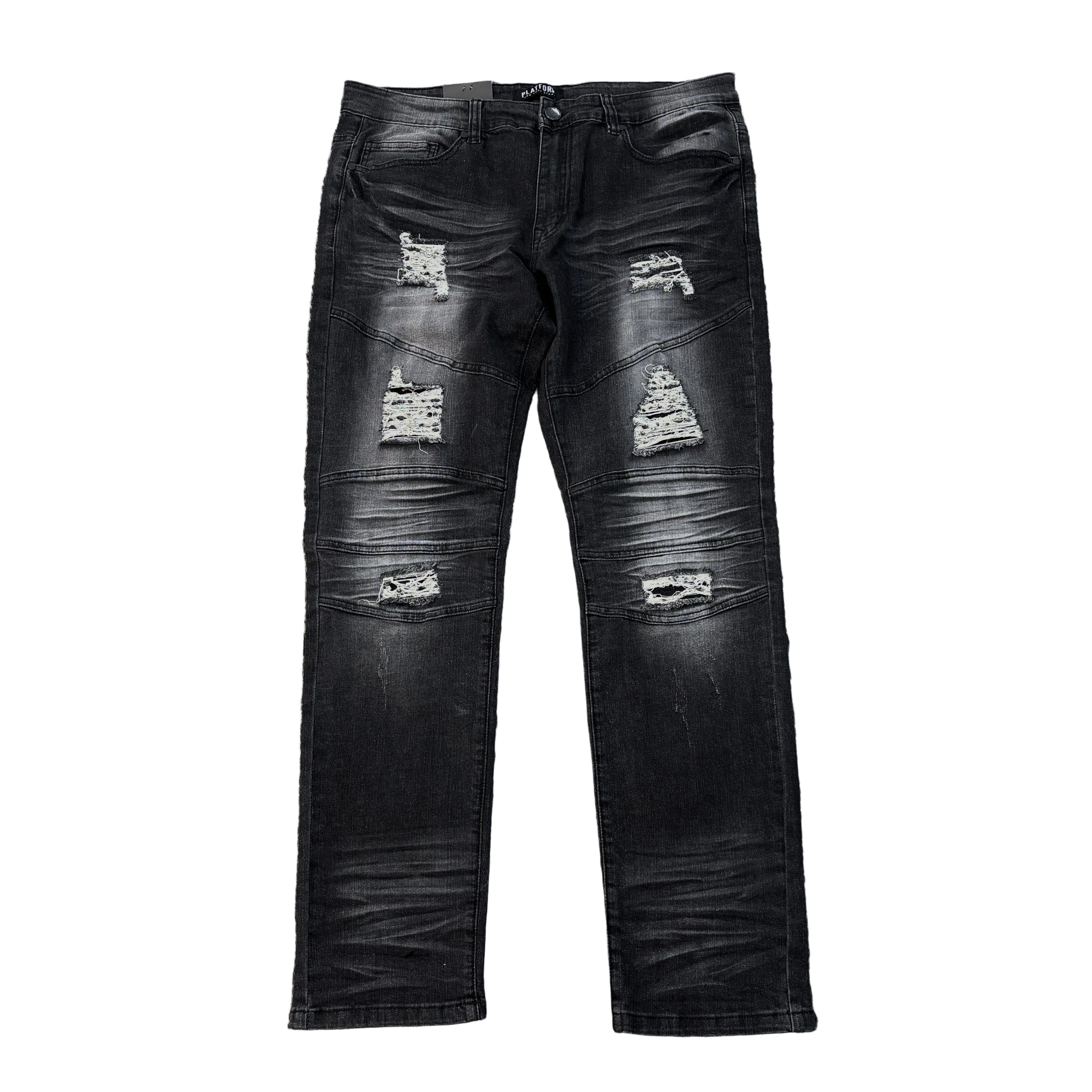 PUBLIK Slim Stretch Ripped Jeans