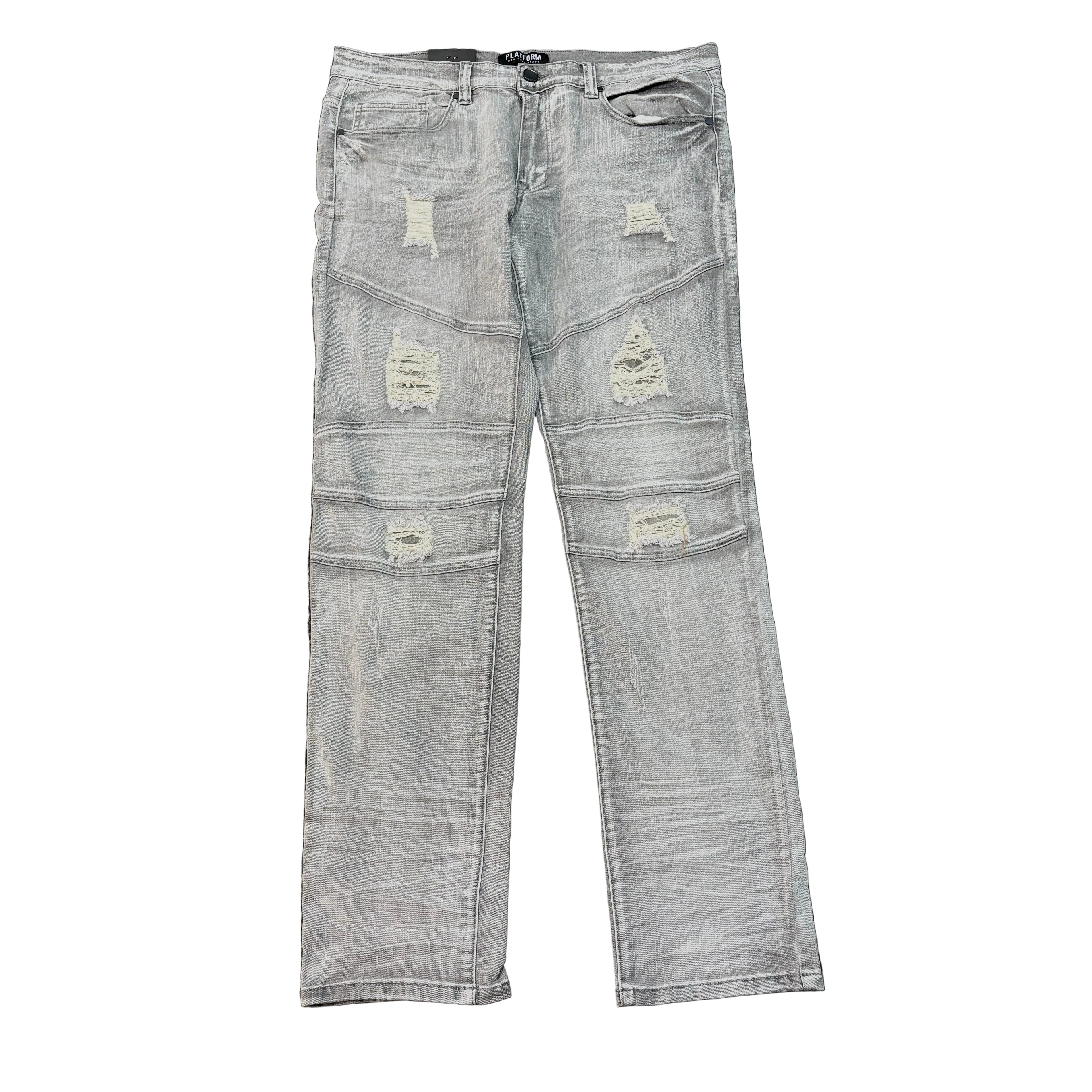 PUBLIK Slim Stretch Ripped Jeans