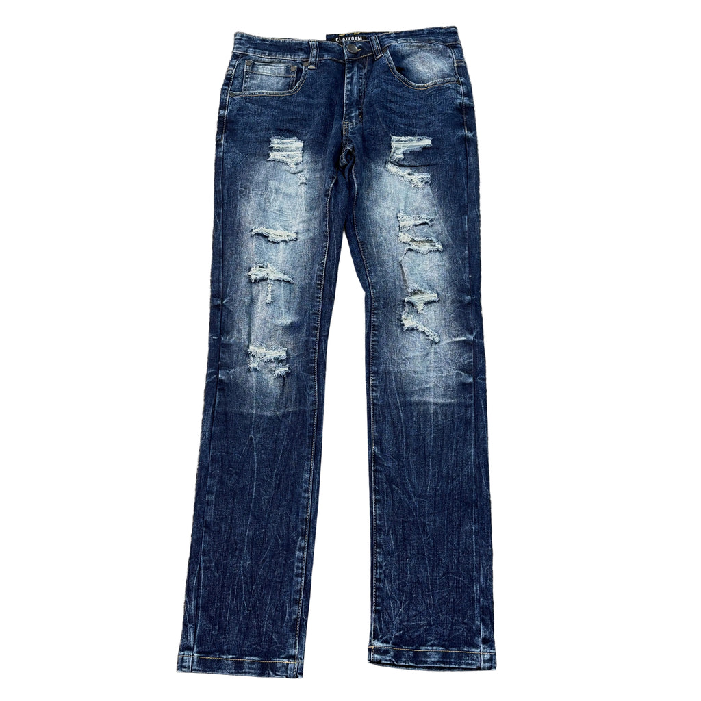 PUBLIK Slim Stretch Ripped Jeans