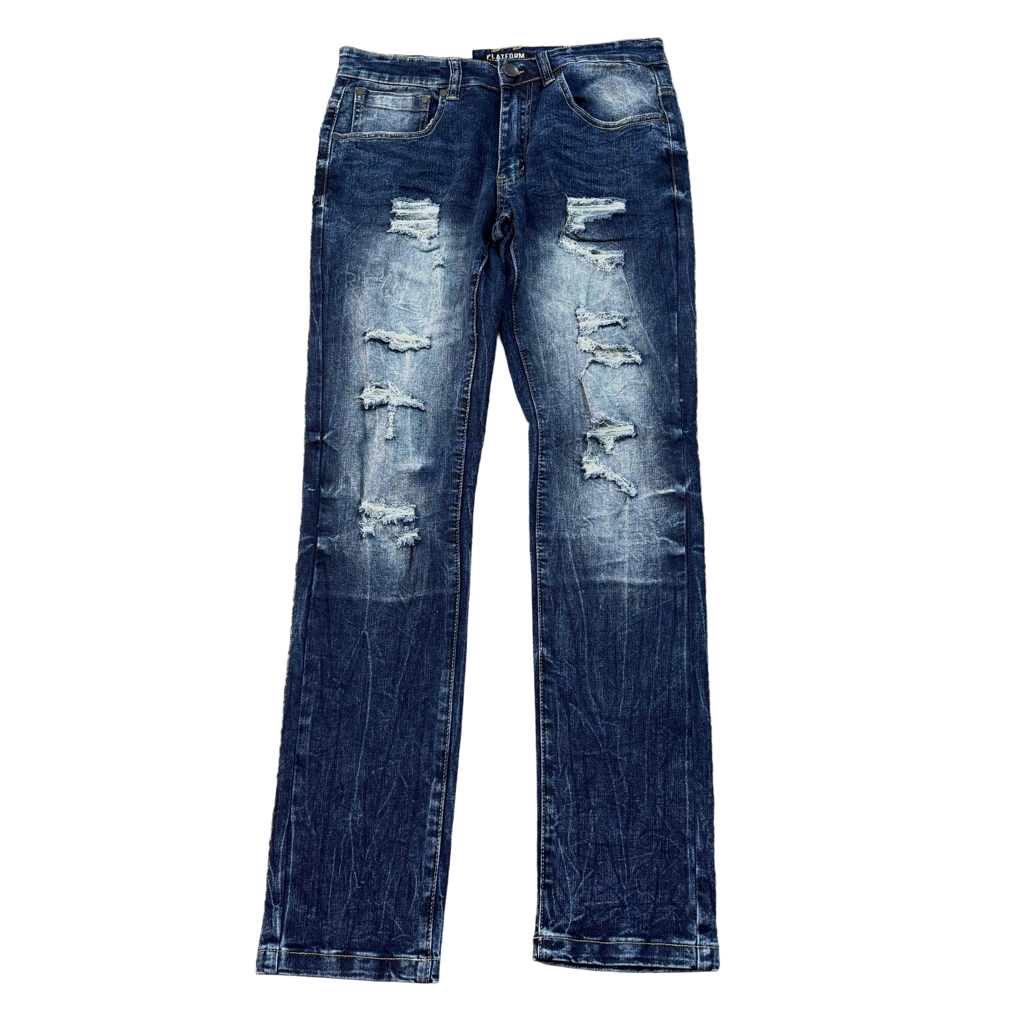 PUBLIK Slim Stretch Ripped Jeans