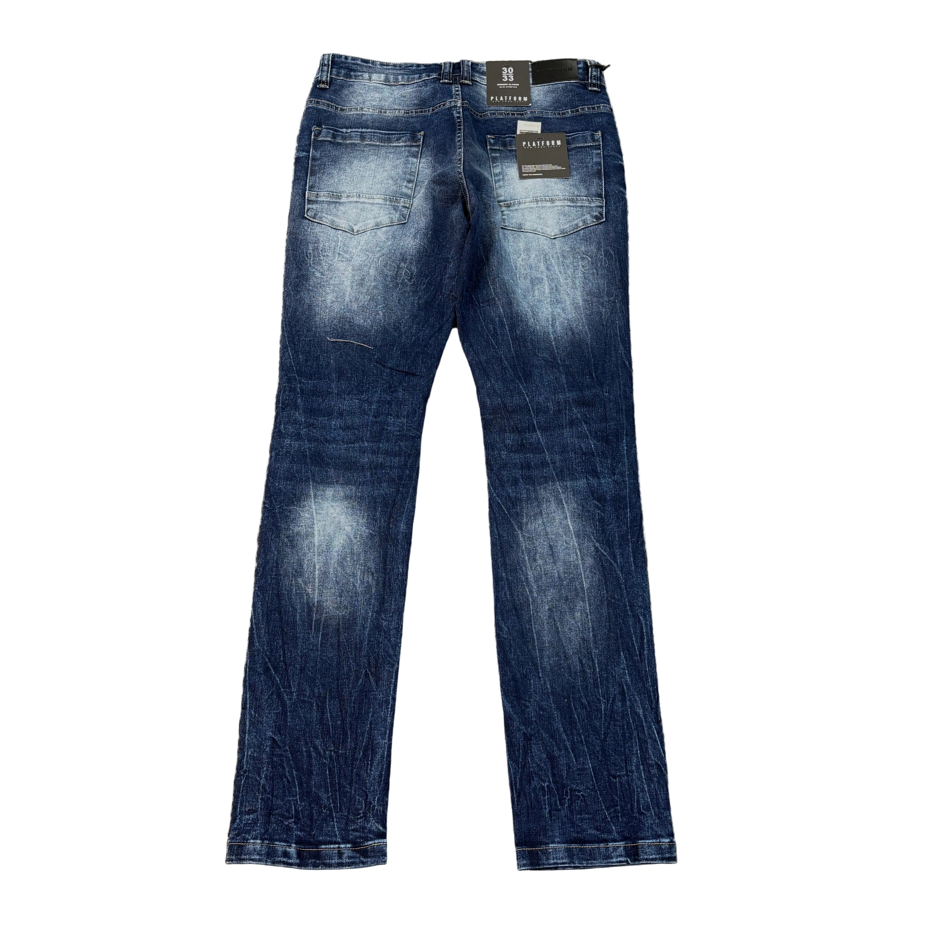 PUBLIK Slim Stretch Ripped Jeans