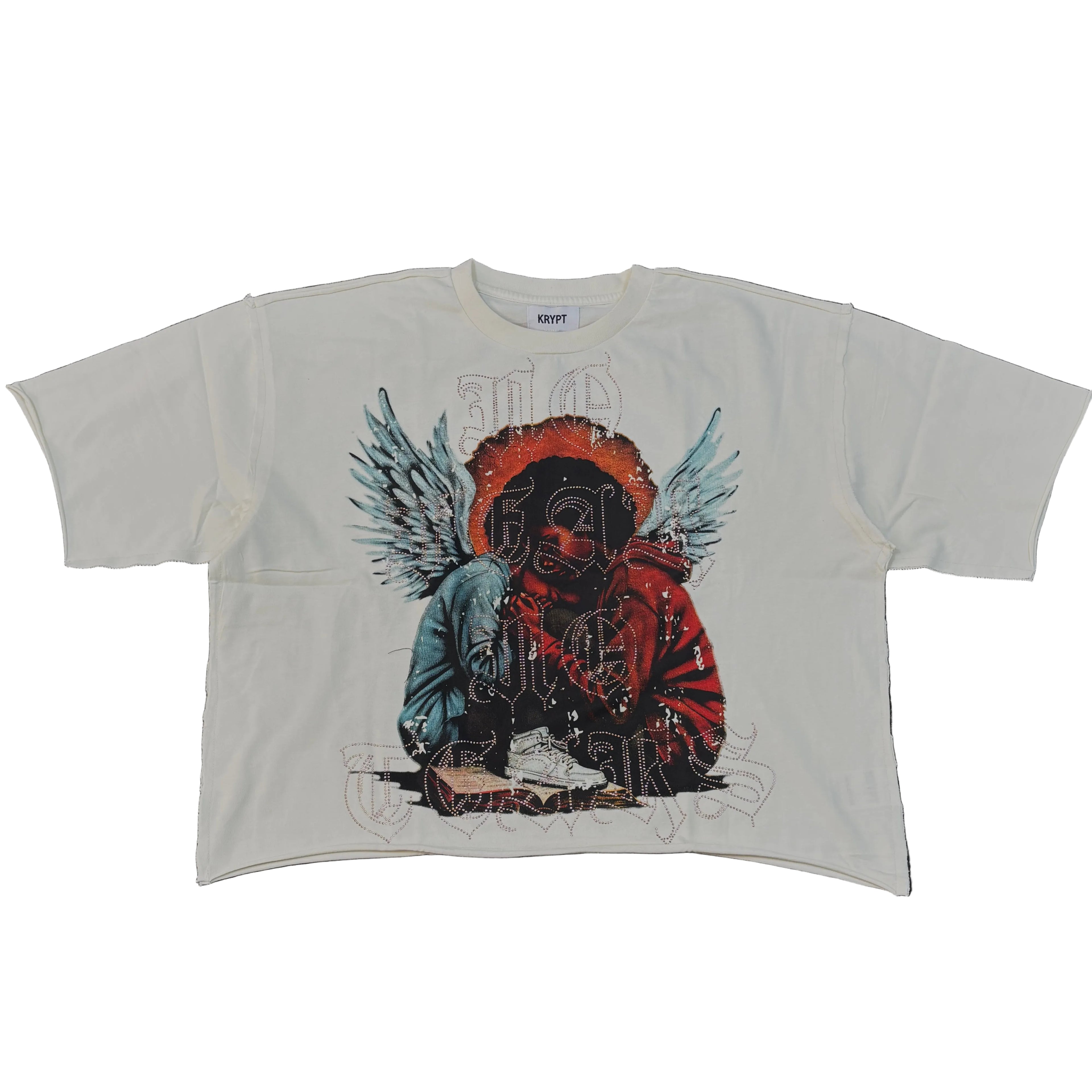 KRYPT No Fear No Tears Graphic Crop Tee