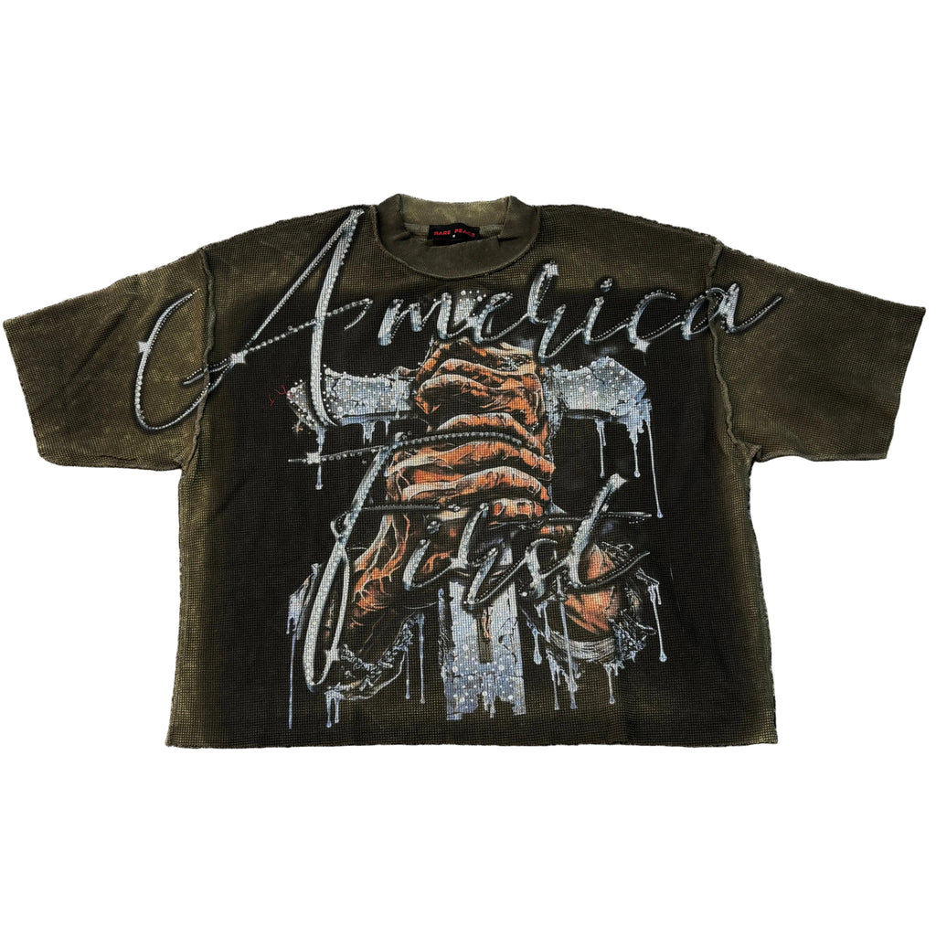 RARE PEACE Hold The Cross Graphic Oversize Tee