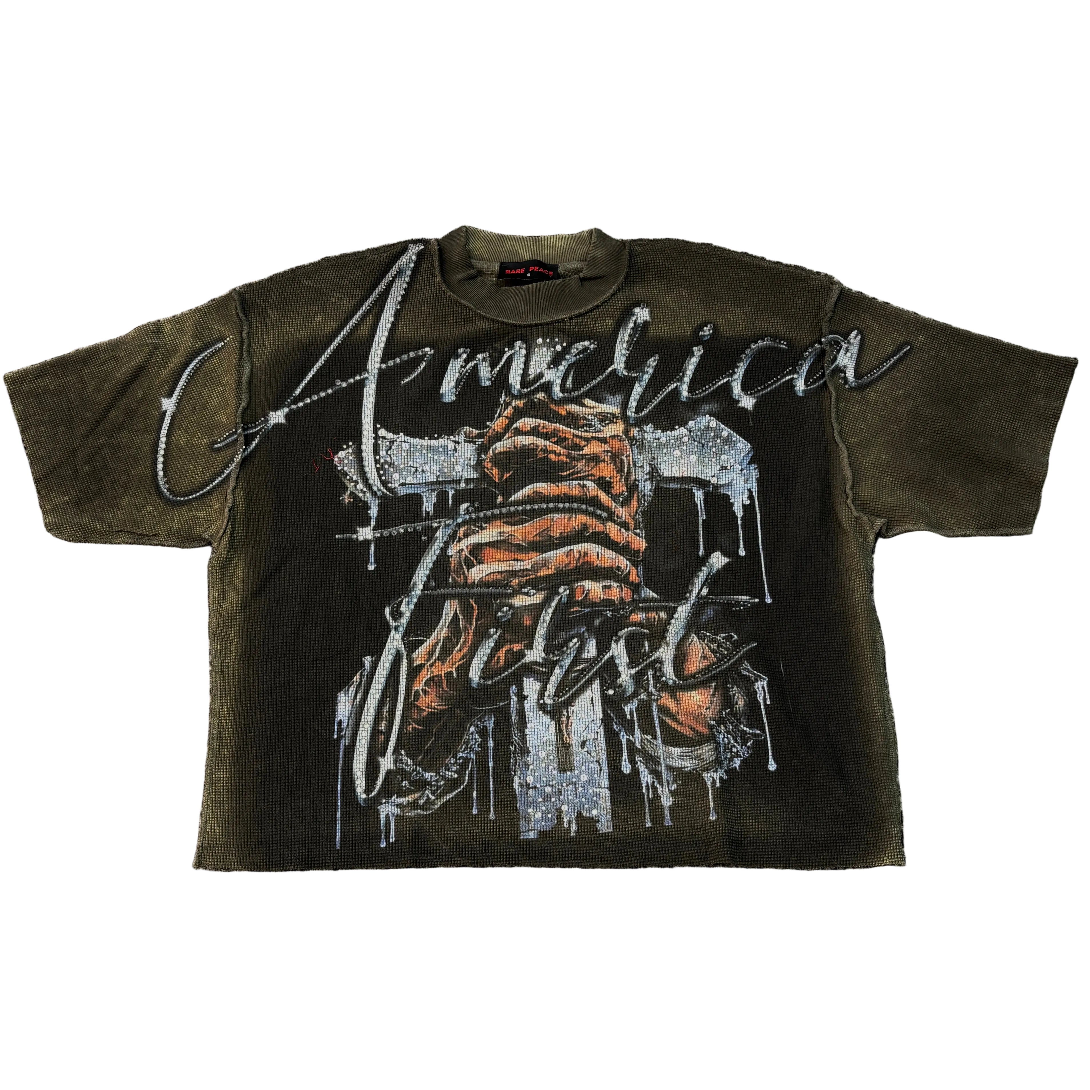 RARE PEACE Hold The Cross Graphic Oversize Tee