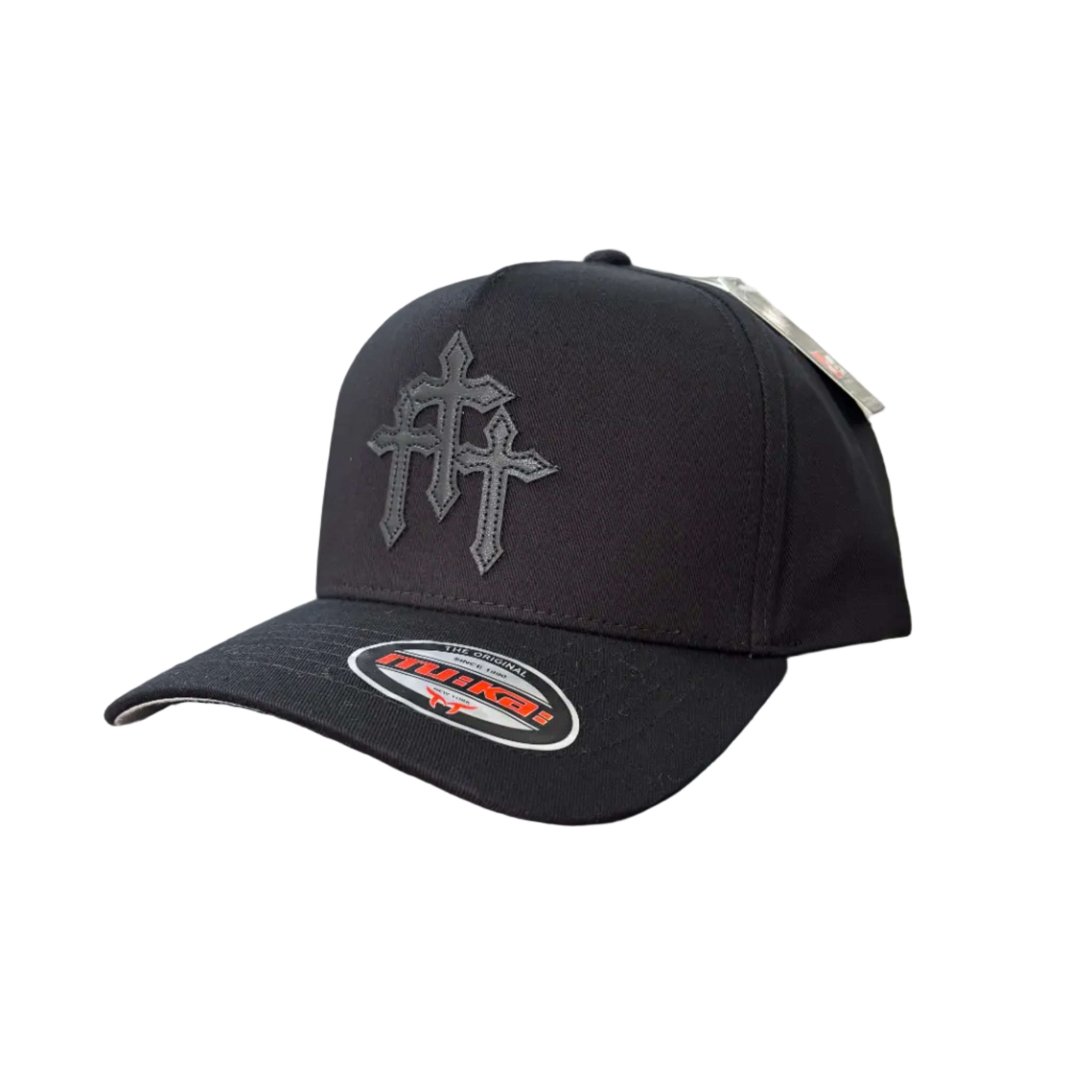 MUKA HEADWEAR Leather Crosses Hats