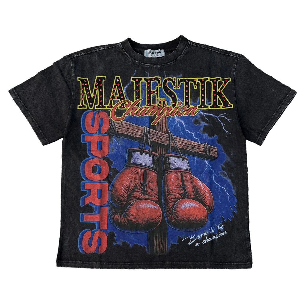 MAJESTIK Boxer Graphic Oversize Tee