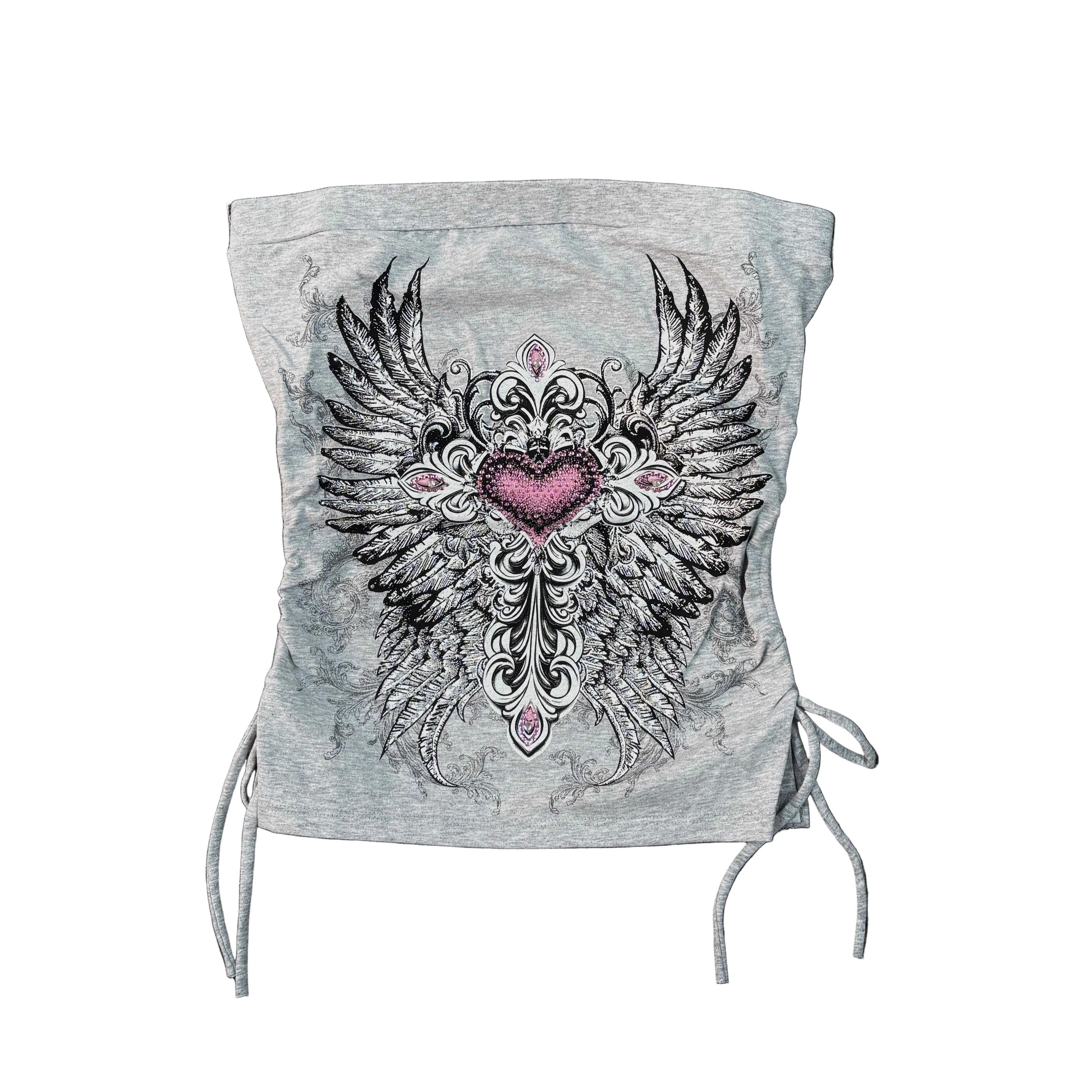 Women Rhinestones Tube Top