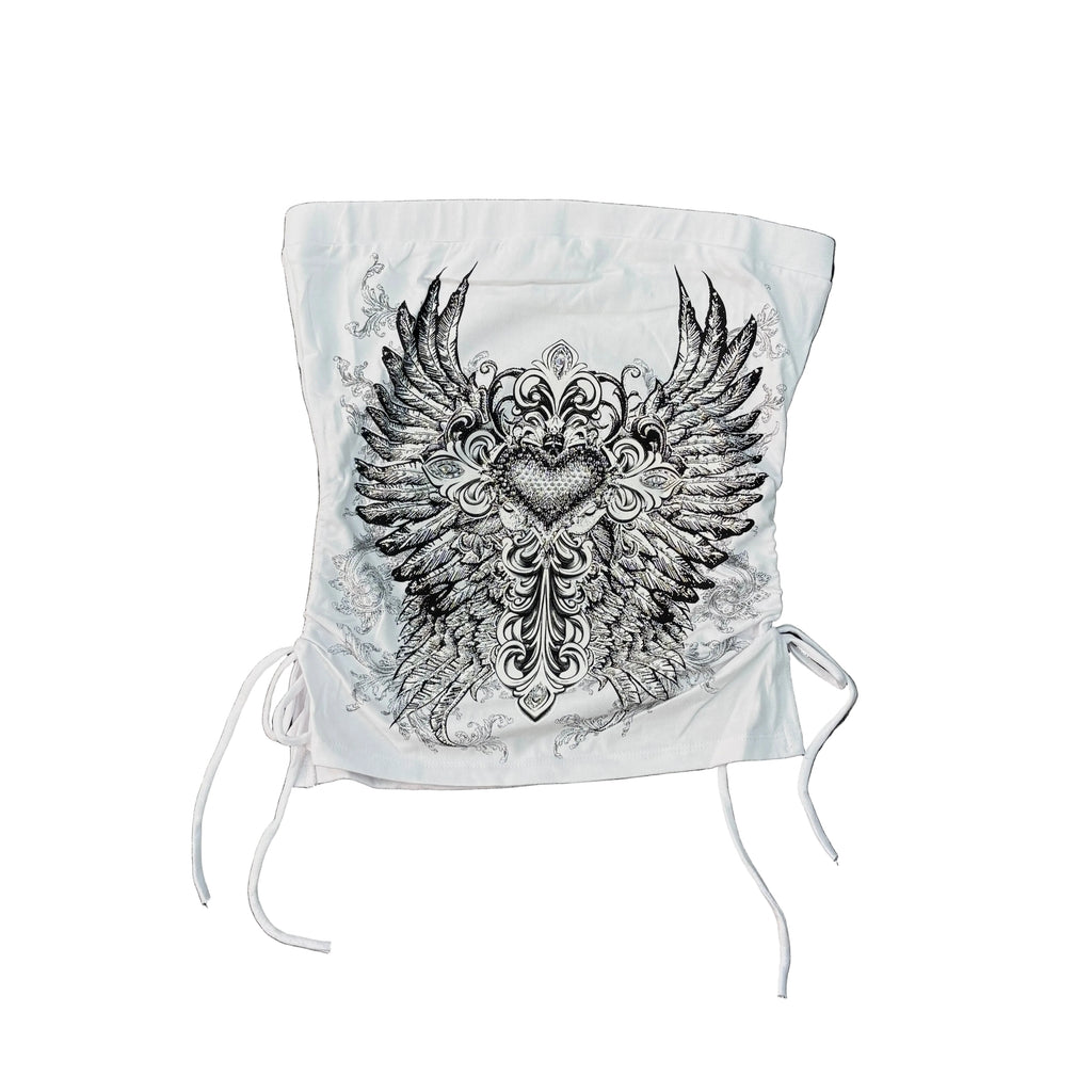 Women Rhinestones Tube Top