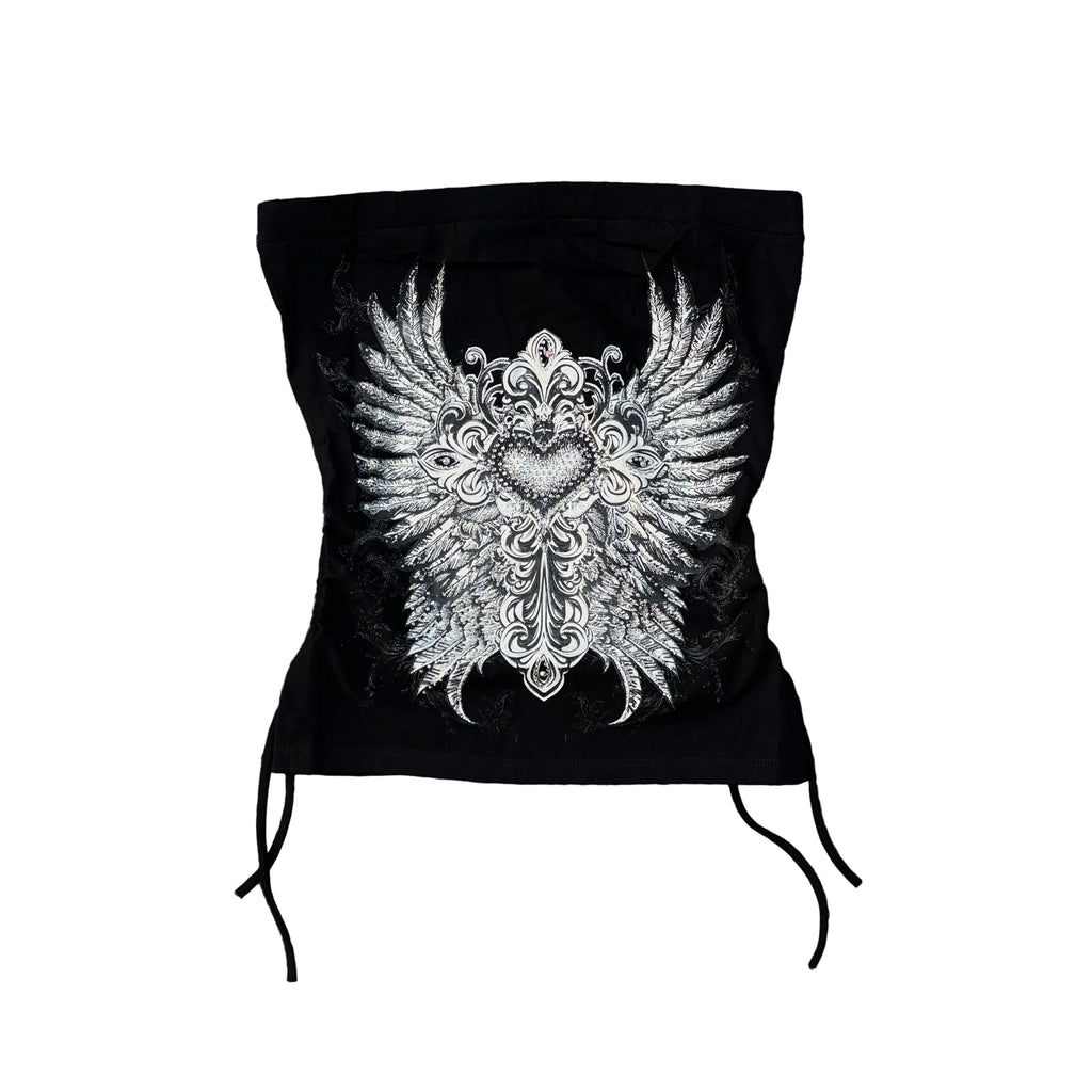 Women Rhinestones Tube Top