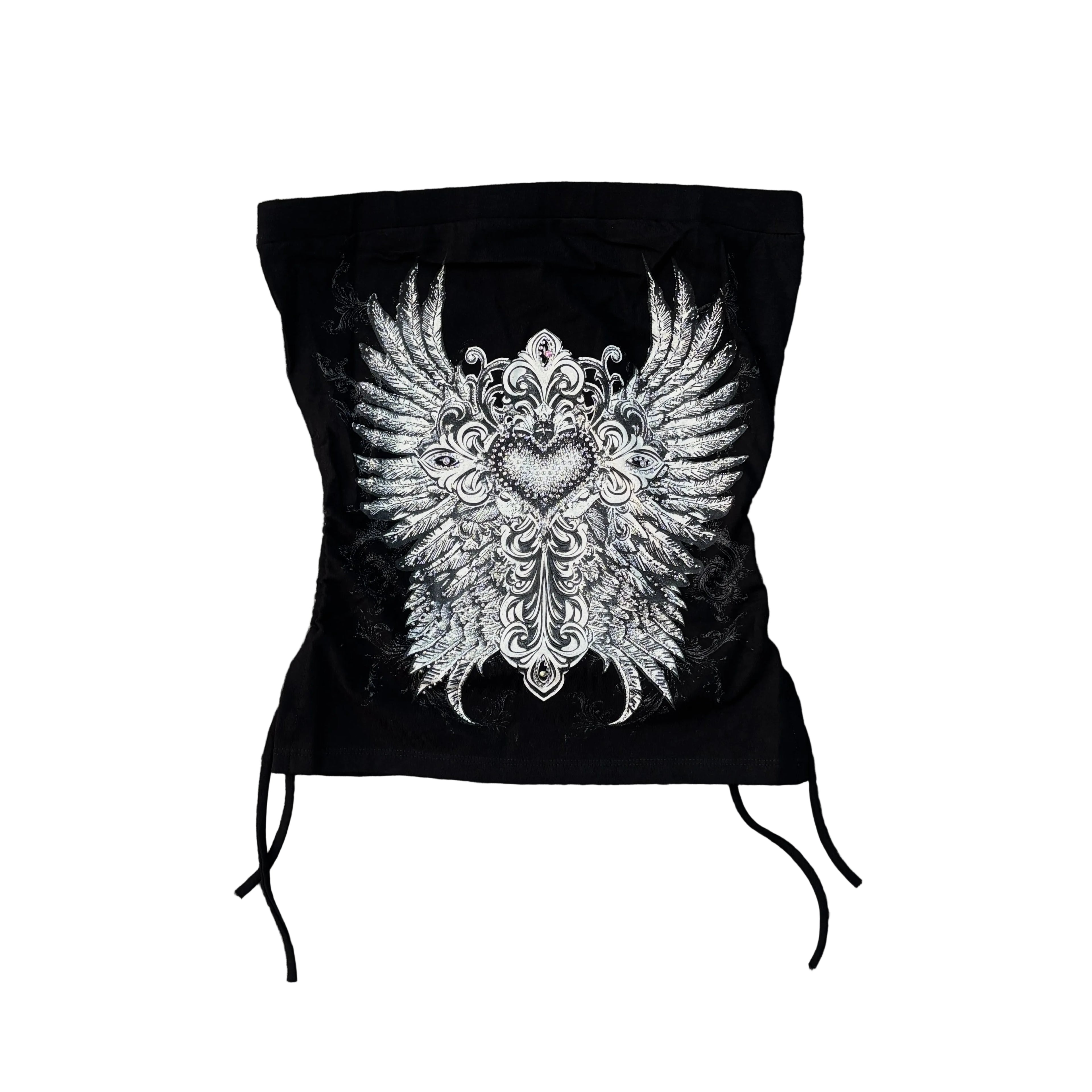 Women Rhinestones Tube Top