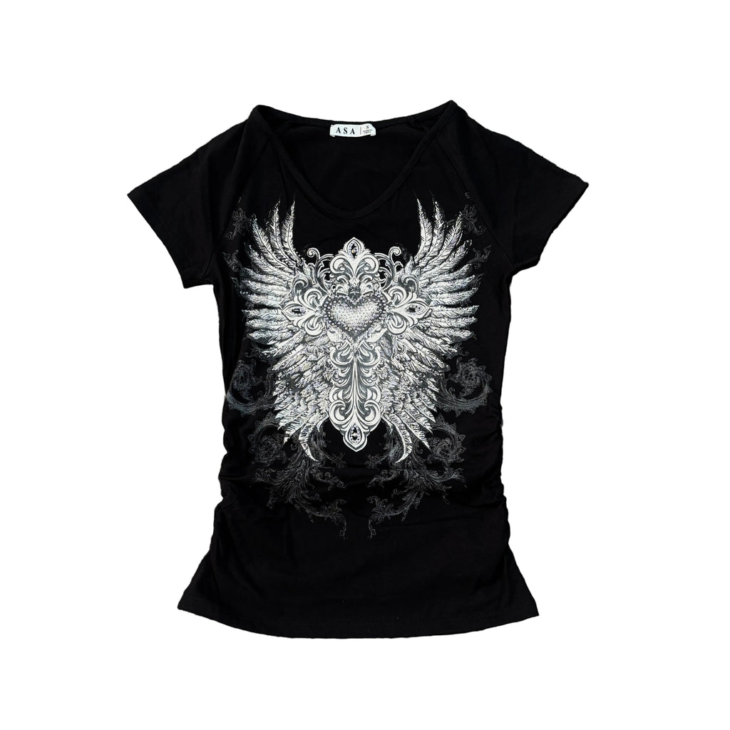 Women Rhinestones T-Shirt