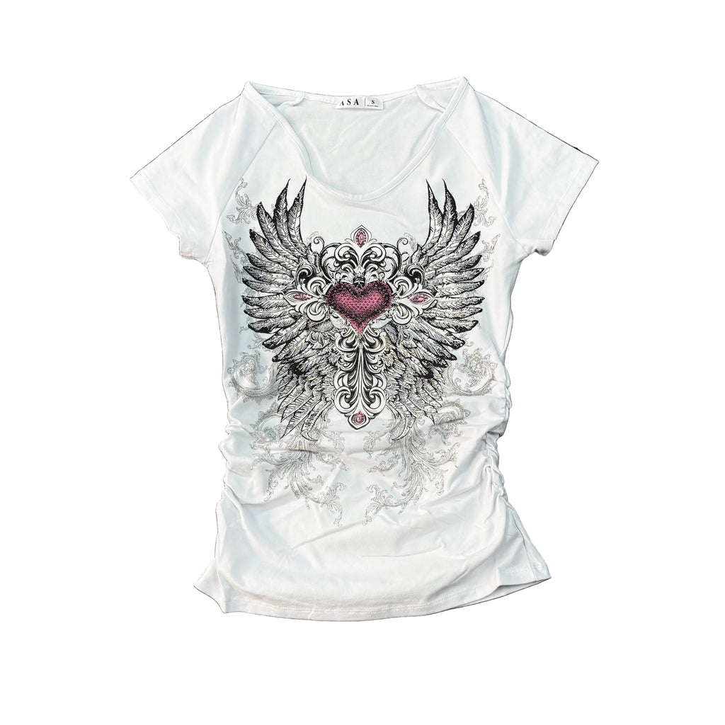 Women Rhinestones T-Shirt