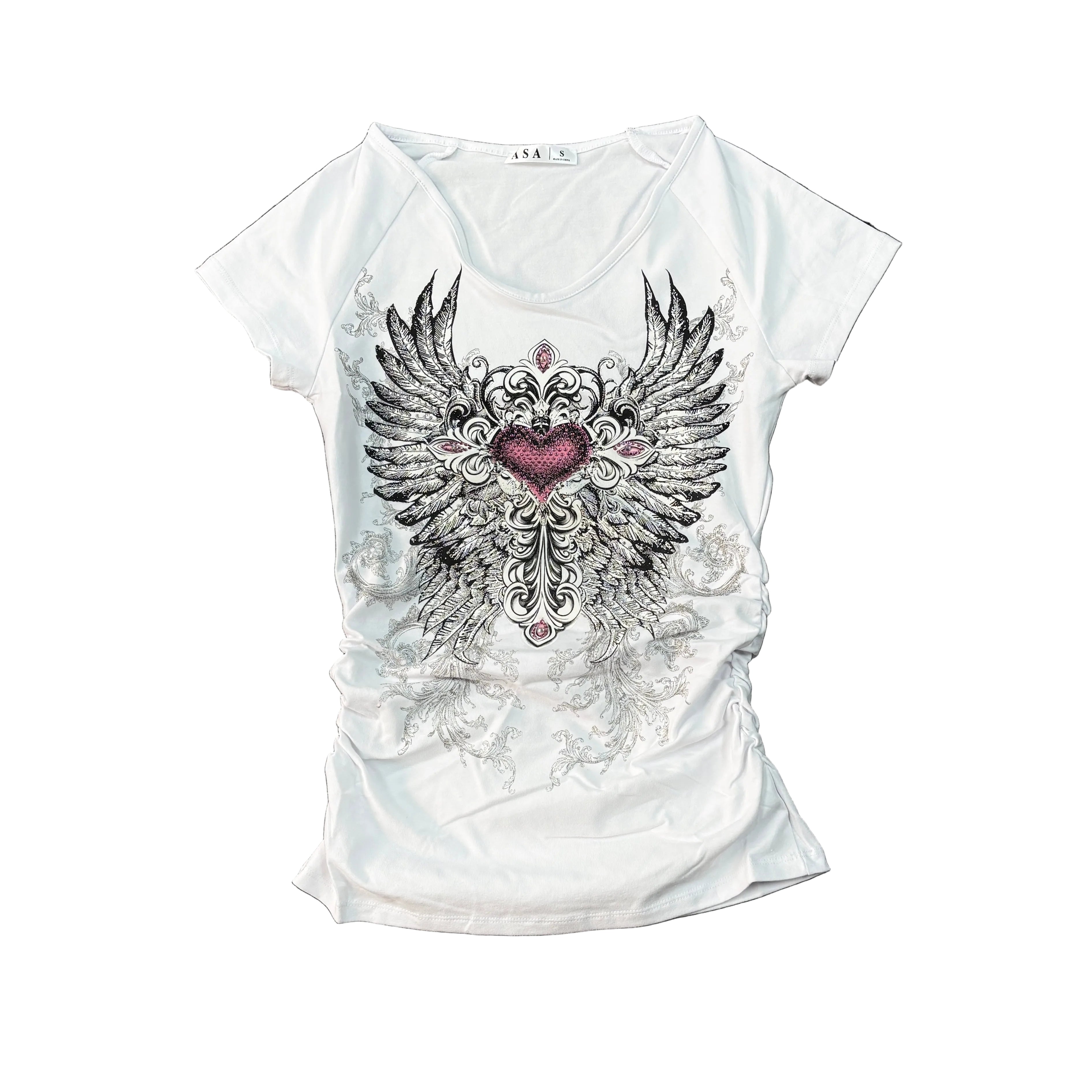 Women Rhinestones T-Shirt
