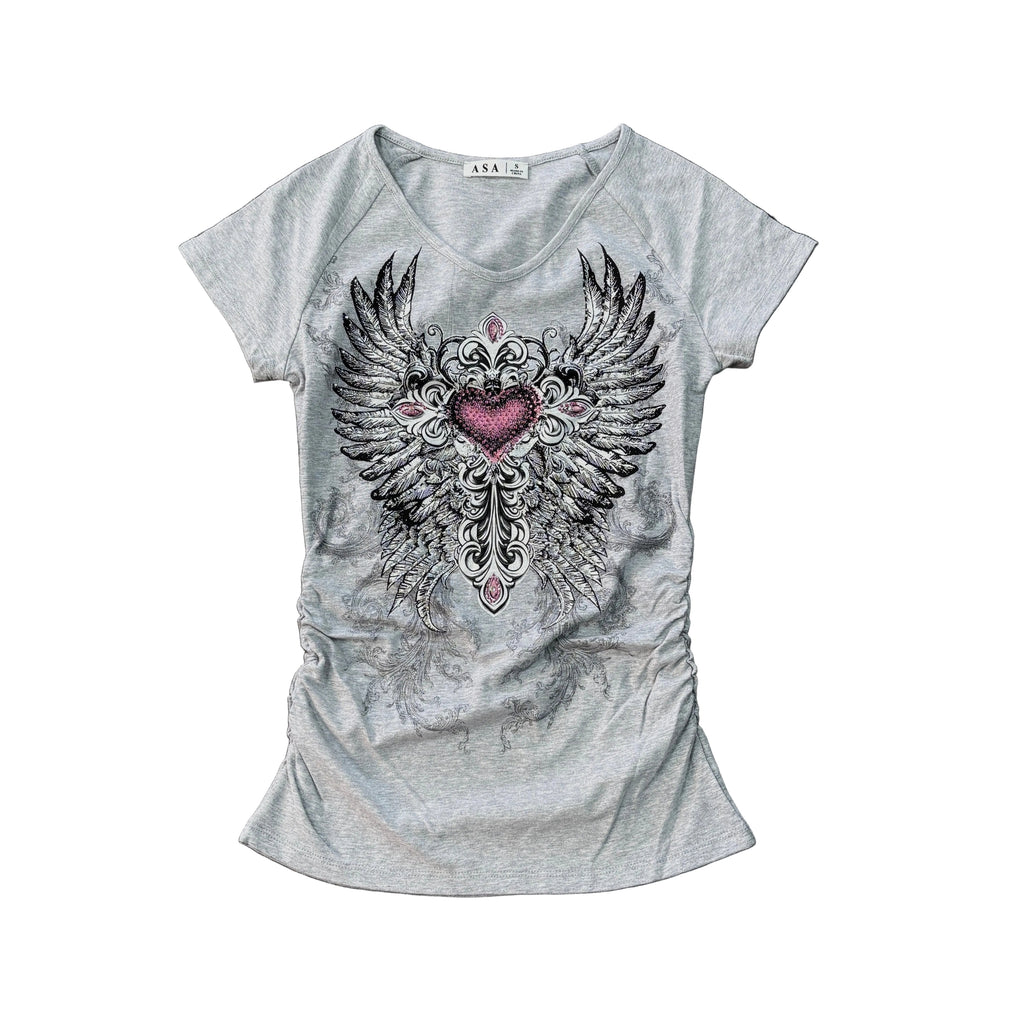 Women Rhinestones T-Shirt