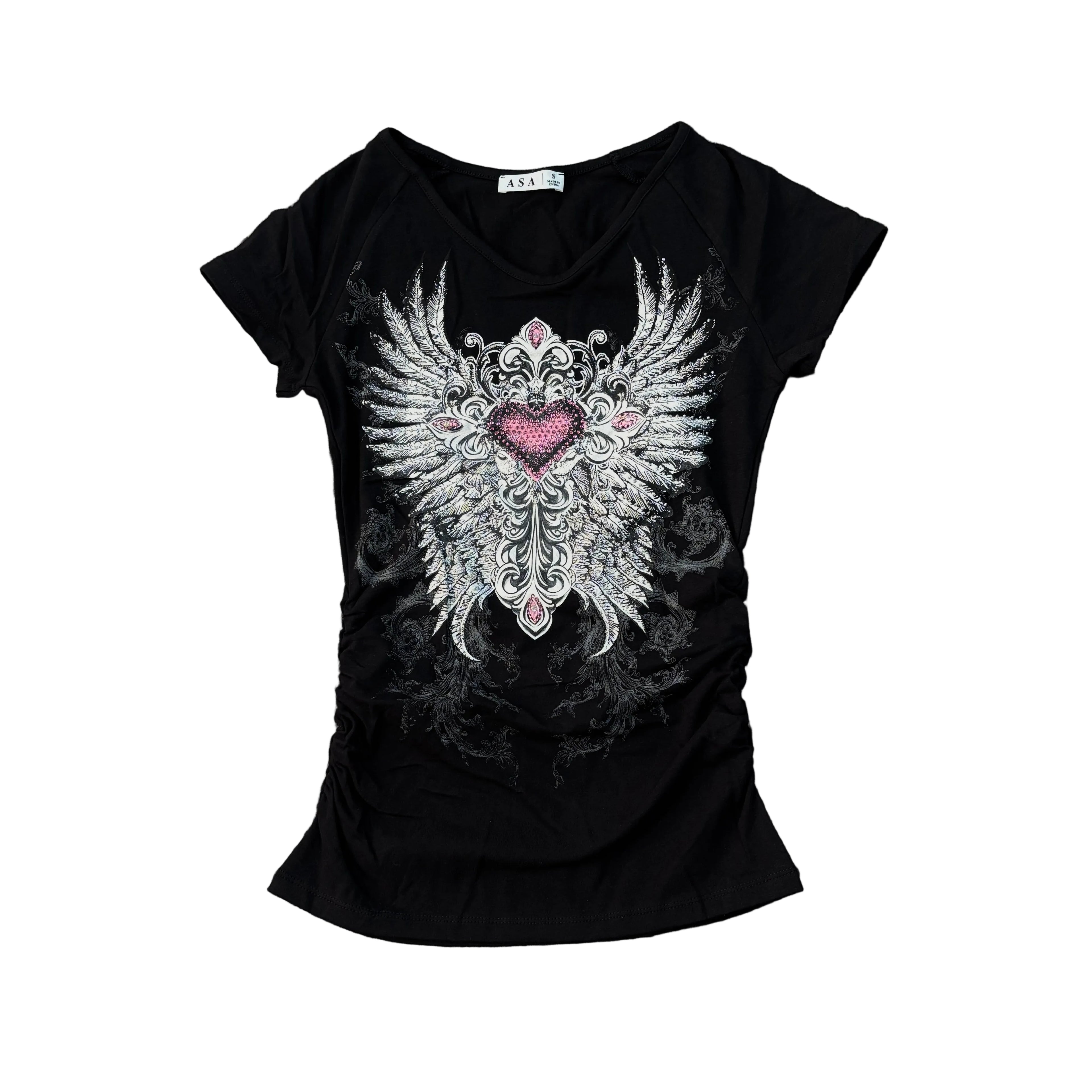 Women Rhinestones T-Shirt
