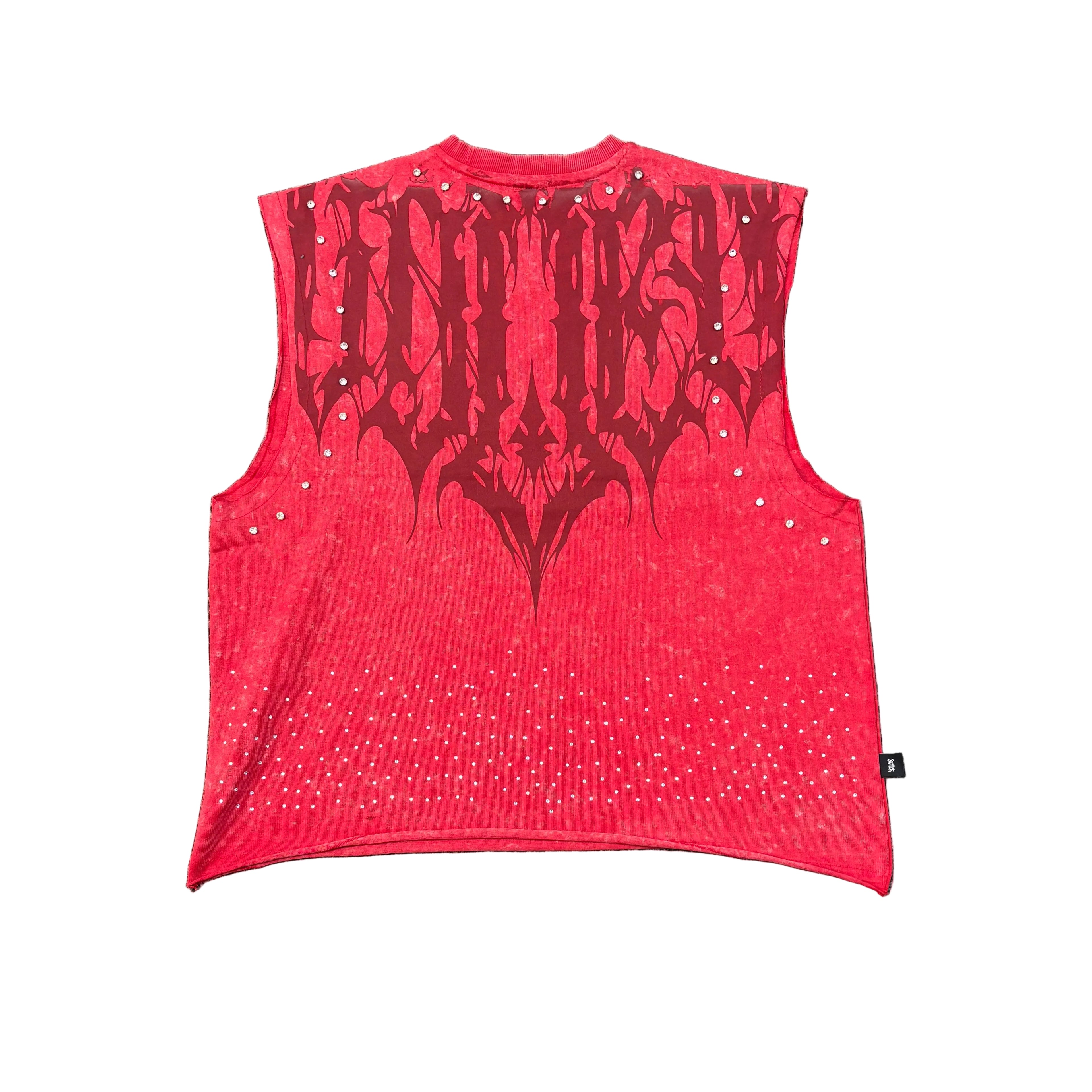 SWITCH Spiked Tribal Graphic Muscle Cropped Tee