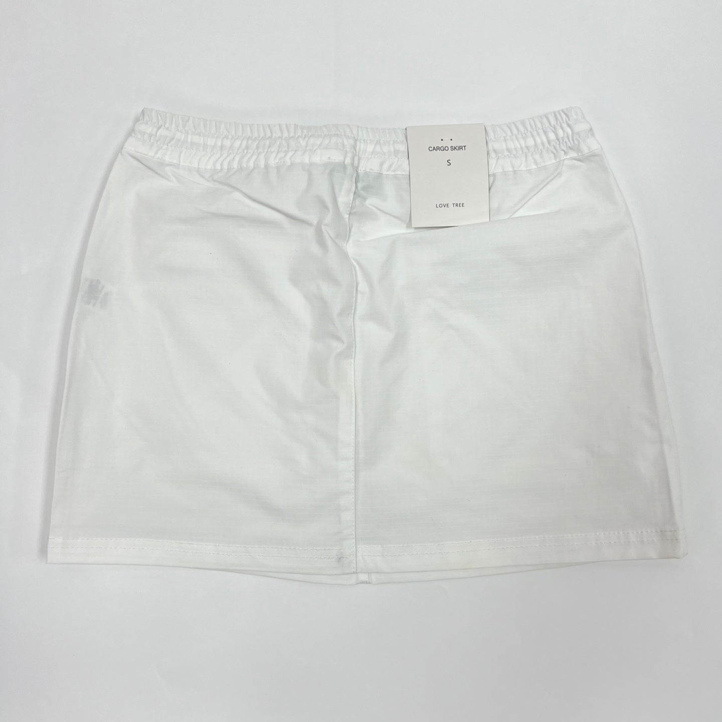 Cargo Skirt With Front Pocket & Elastic Waistband