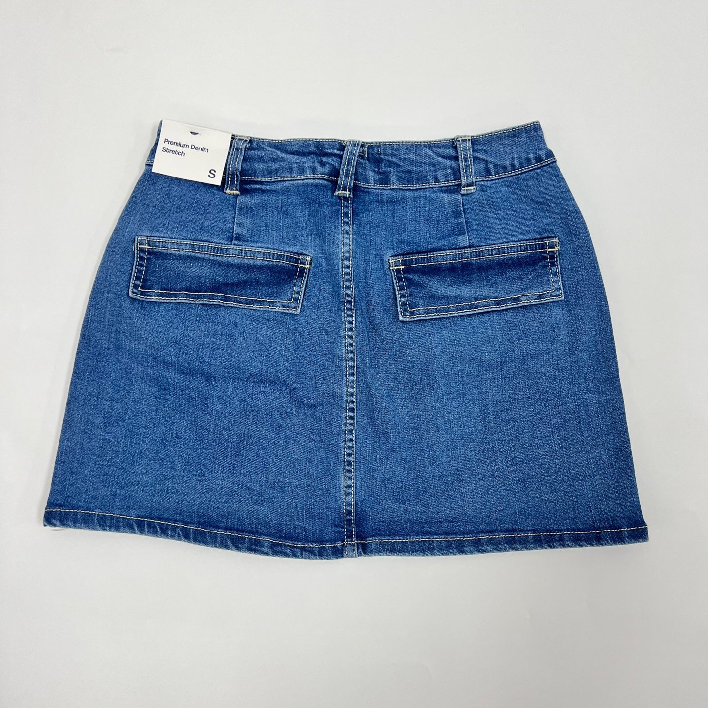 Mini Cargo Denim Skirt