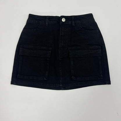 Mini Cargo Denim Skirt