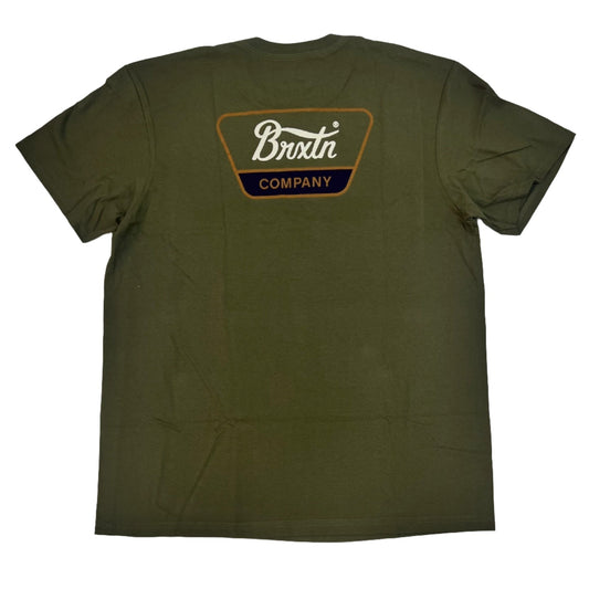 BRIXTON Linwood S/S Standard T-Shirt - Olive