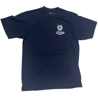 OG FAMILY JUST CRUISE Graphic Print T-Shirt - NAVY