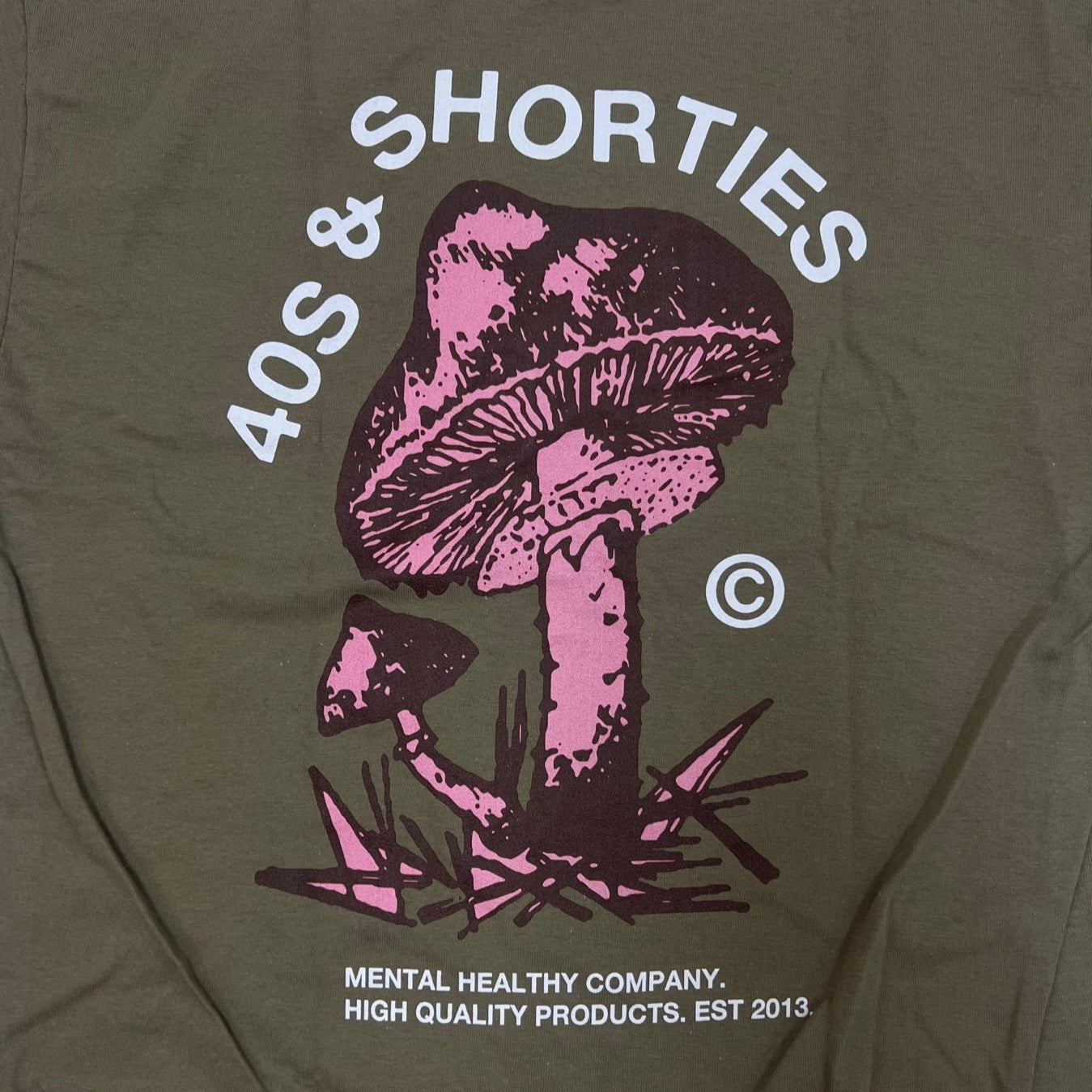40S AND SHORTIES Shrooming Graphic T-Shirt