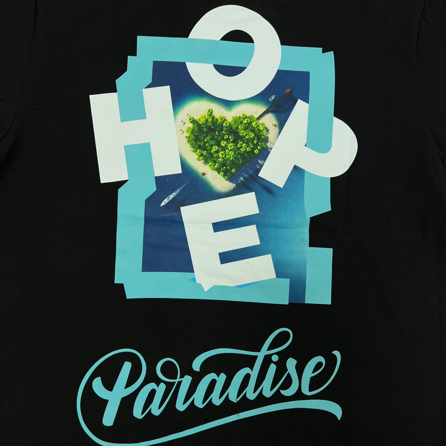 FIFTH LOOP HOPE Paradise Graphic Print T-Shirt - Black