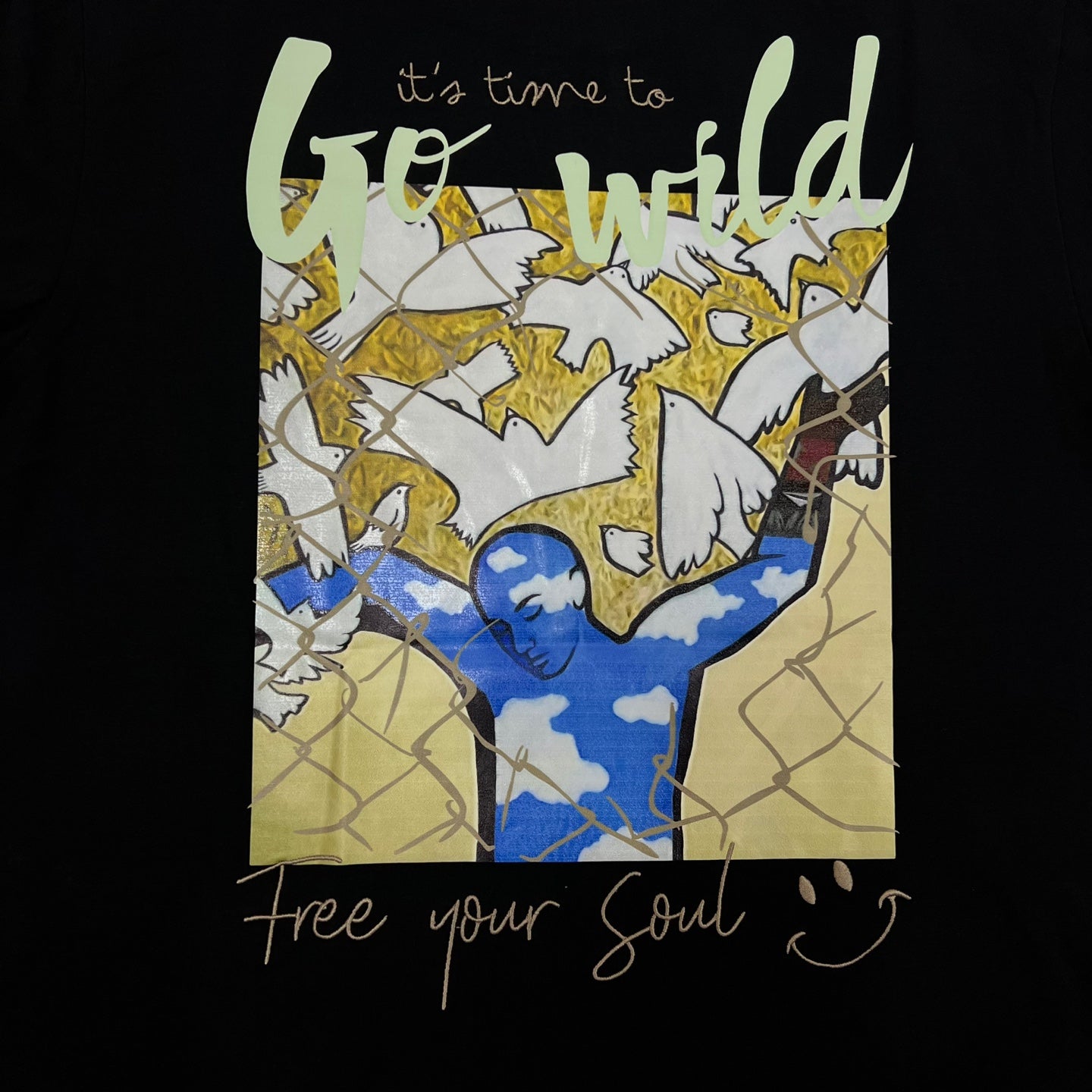 FIFTH LOOP Feel Free Graphic Print T-Shirt