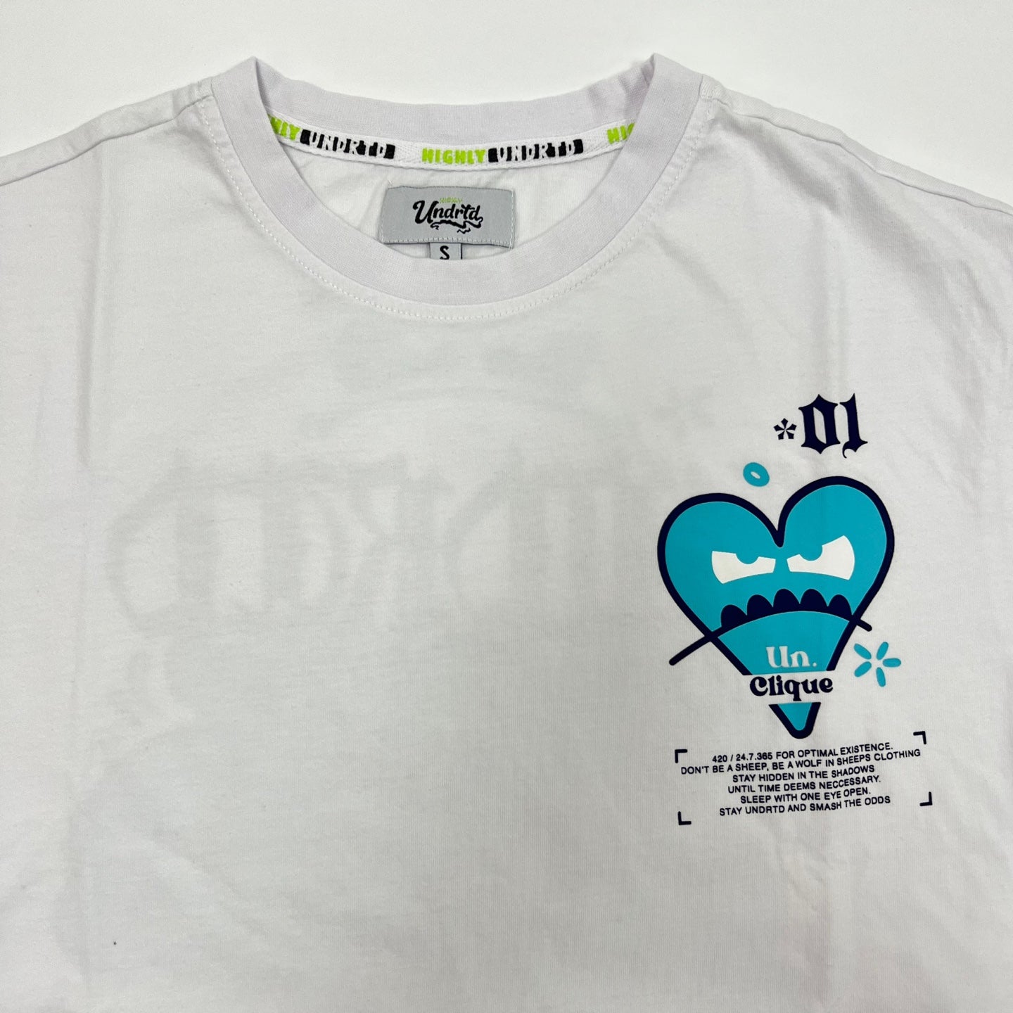 HIGHLY UNDRTD Graffiti Graphic T-Shirt - White