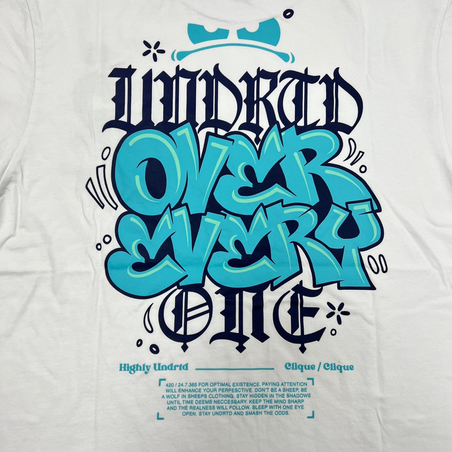 HIGHLY UNDRTD Graffiti Graphic T-Shirt - White