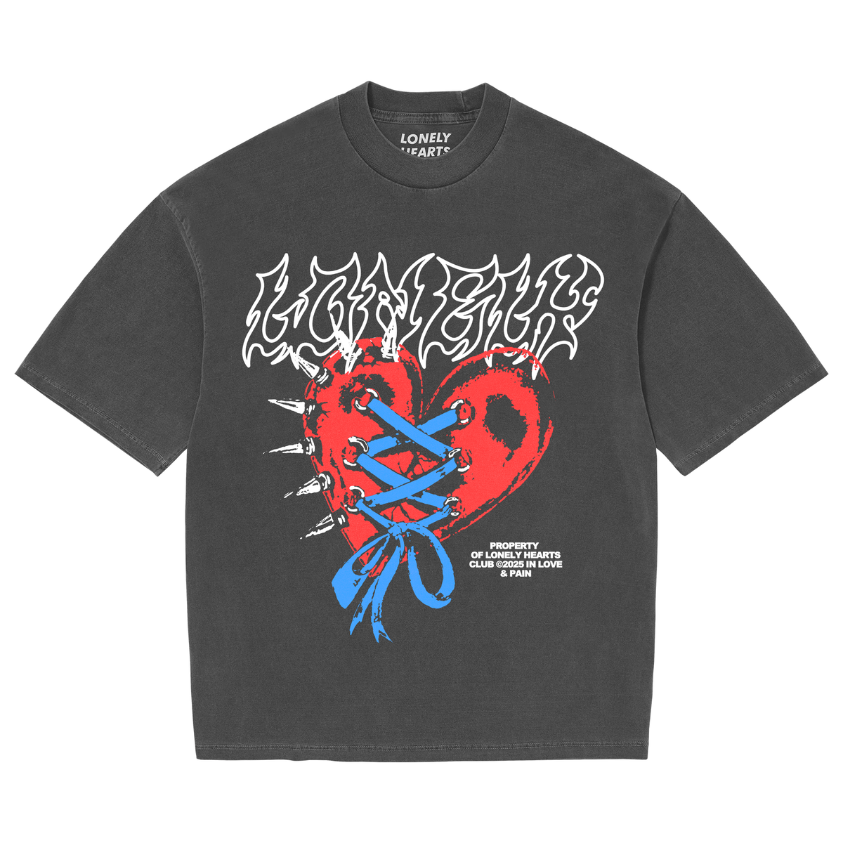 LONELY HEARTS Love Pain Washed Tee